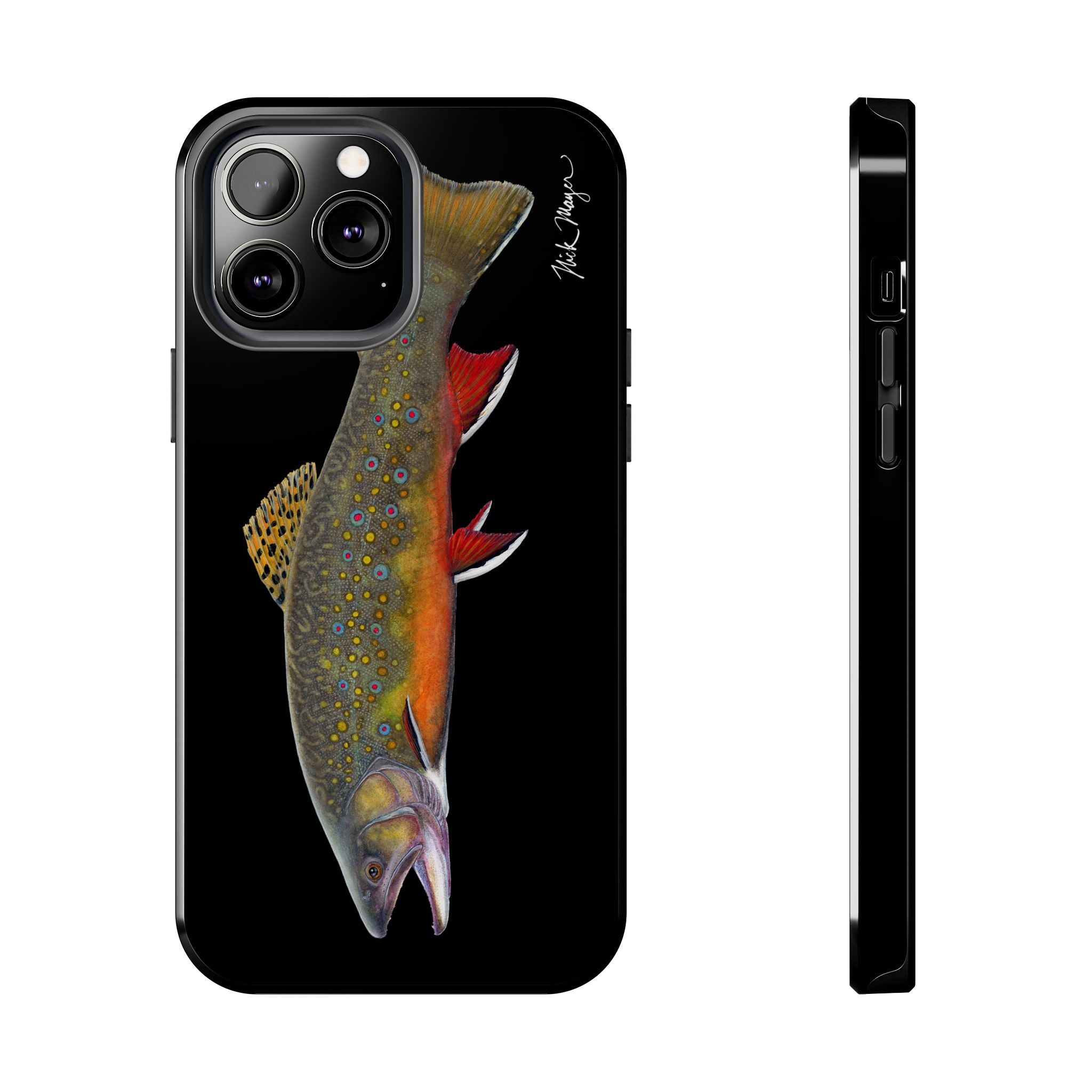 Brook Trout Black Phone Case (iPhone)