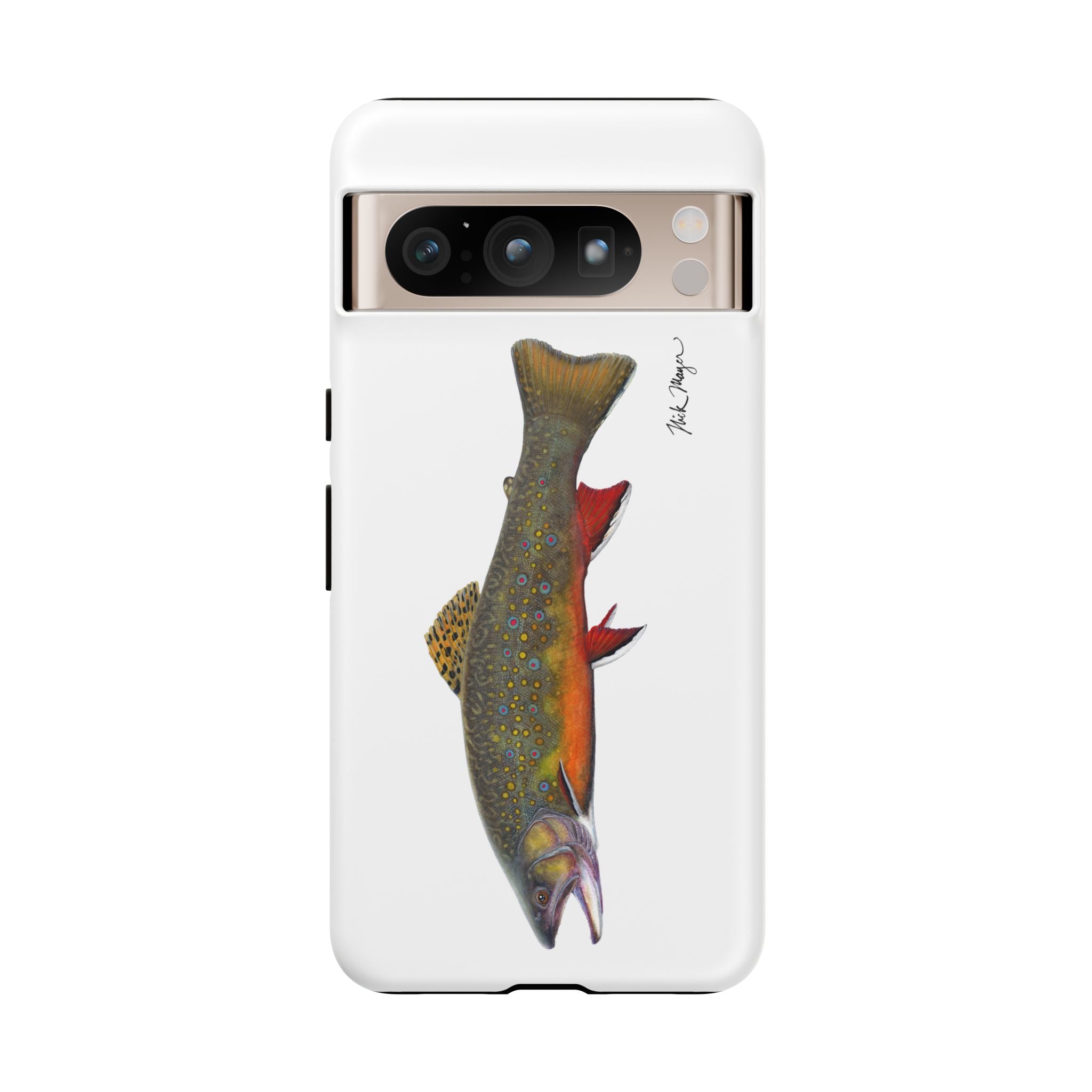 Brook Trout White Phone Case (Samsung)