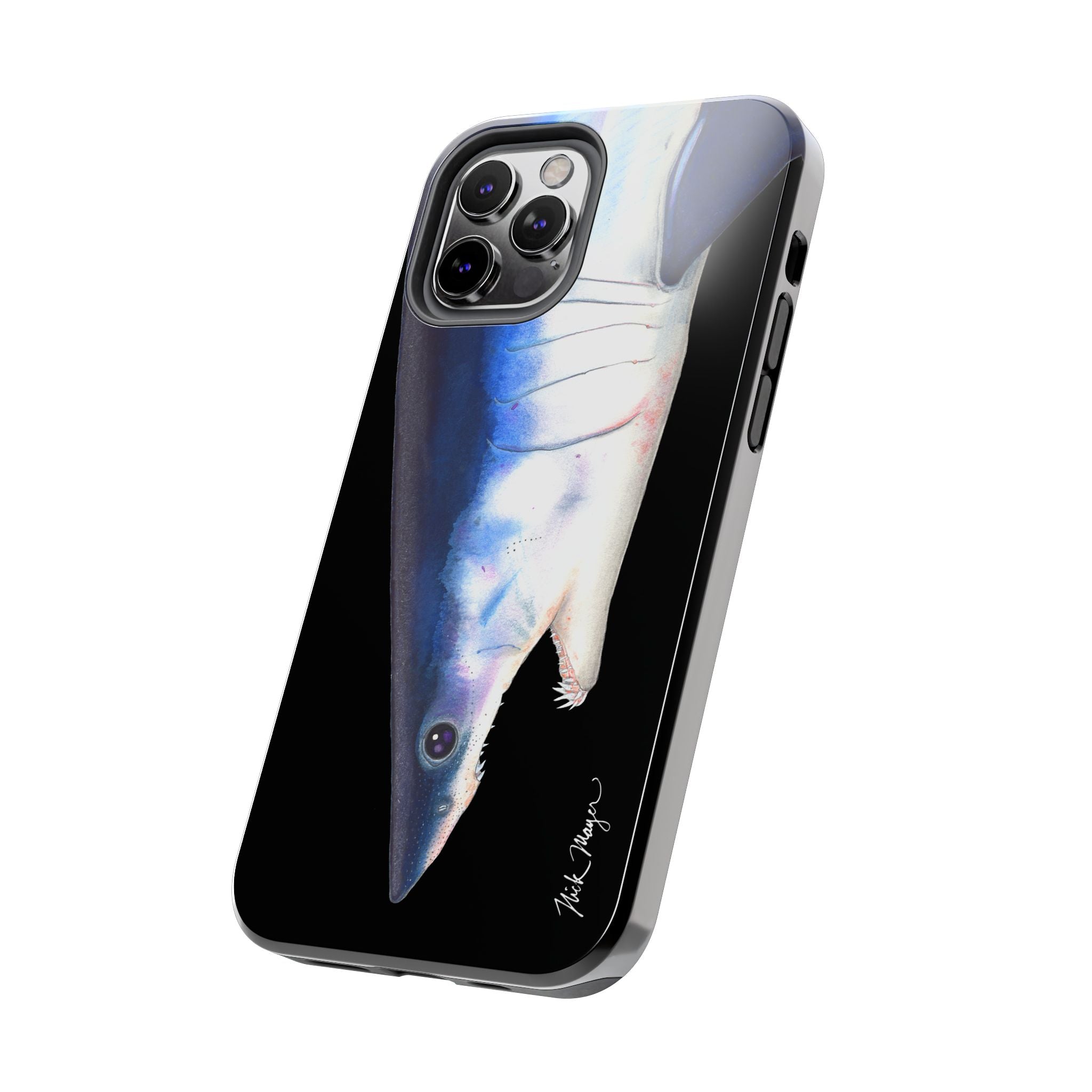 Mako Shark Face Black Case (iPhone)