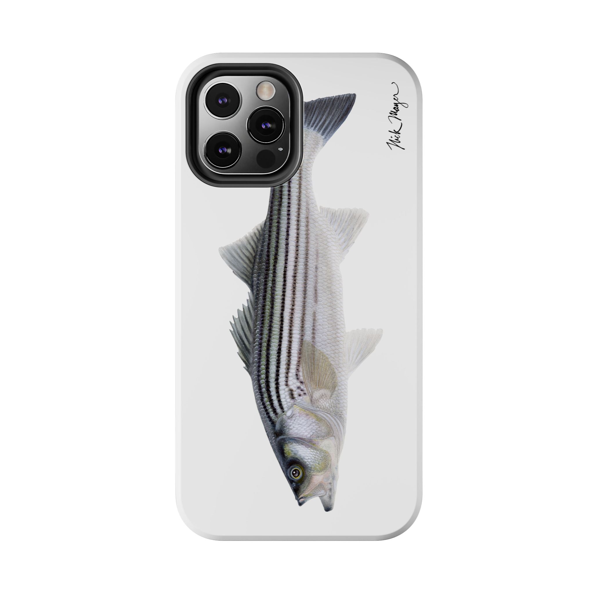 Schoolie Striper White Phone Case (iPhone)