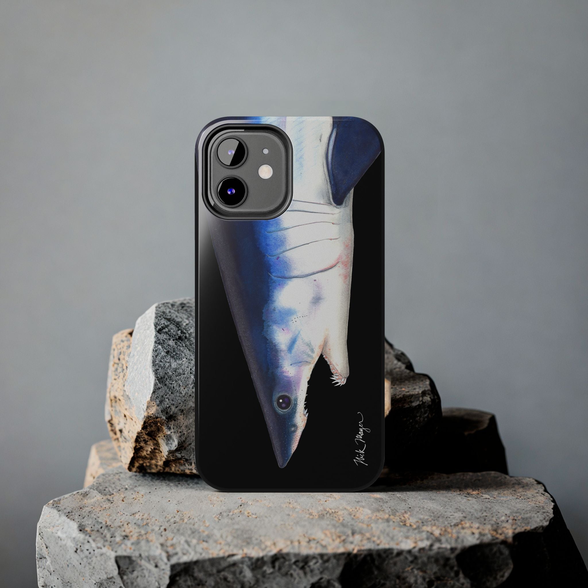 Mako Shark Face Black Case (iPhone)