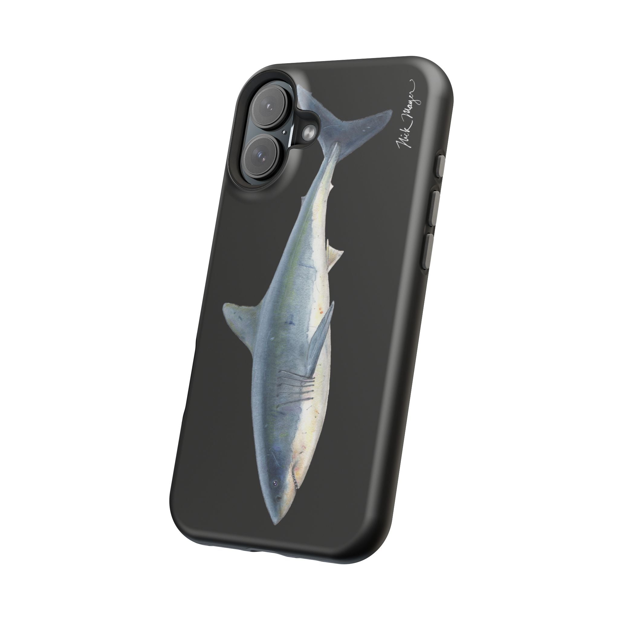 Great White Shark Black MagSafe iPhone Case