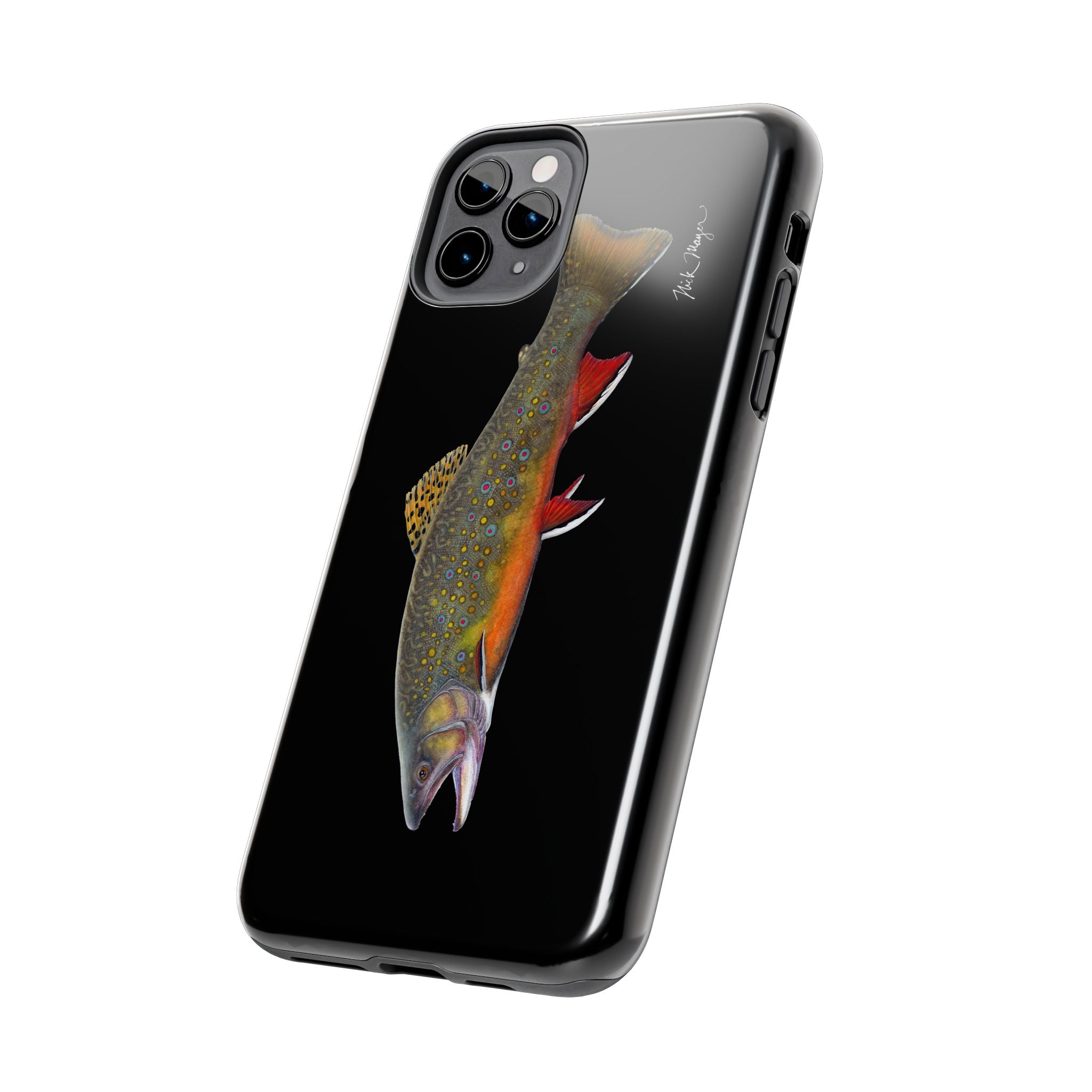 Brook Trout Black Phone Case (iPhone)