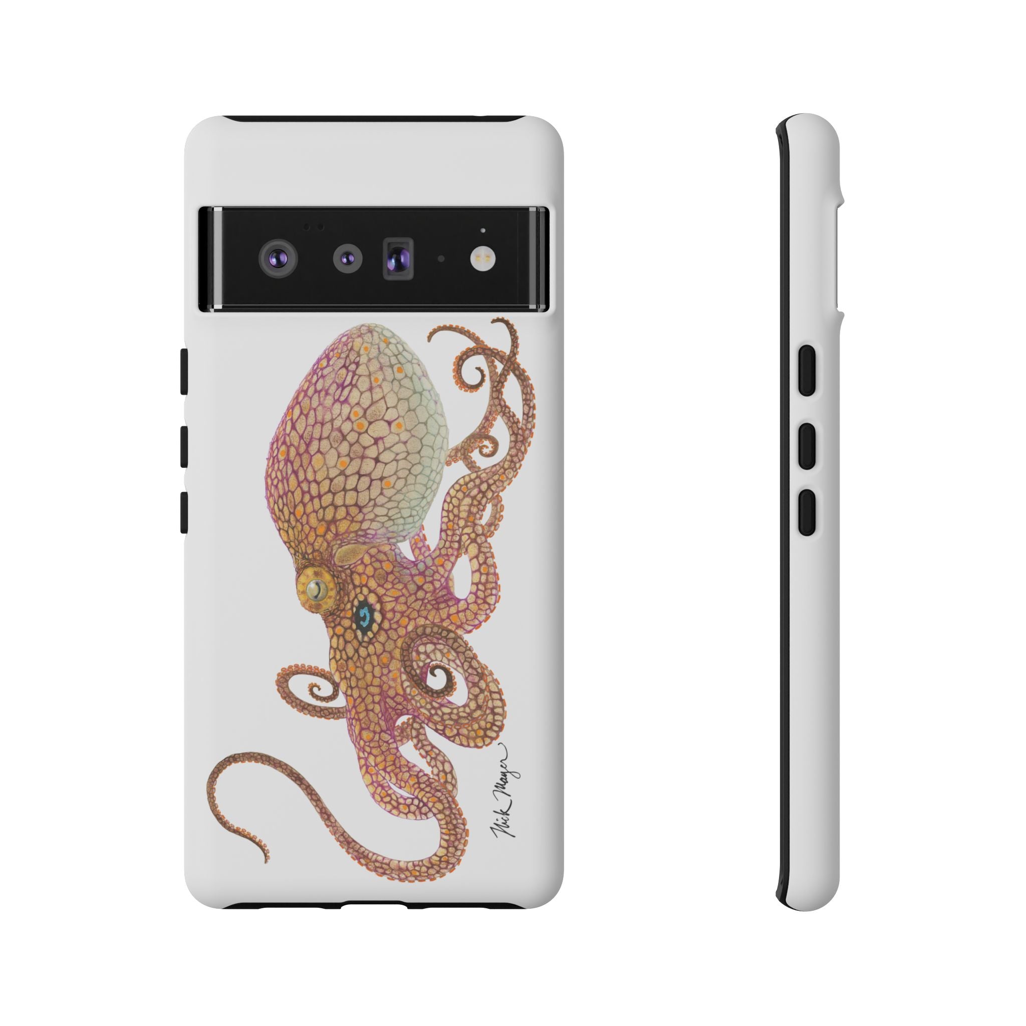 Two Spot Octopus White Phone Case (Samsung)