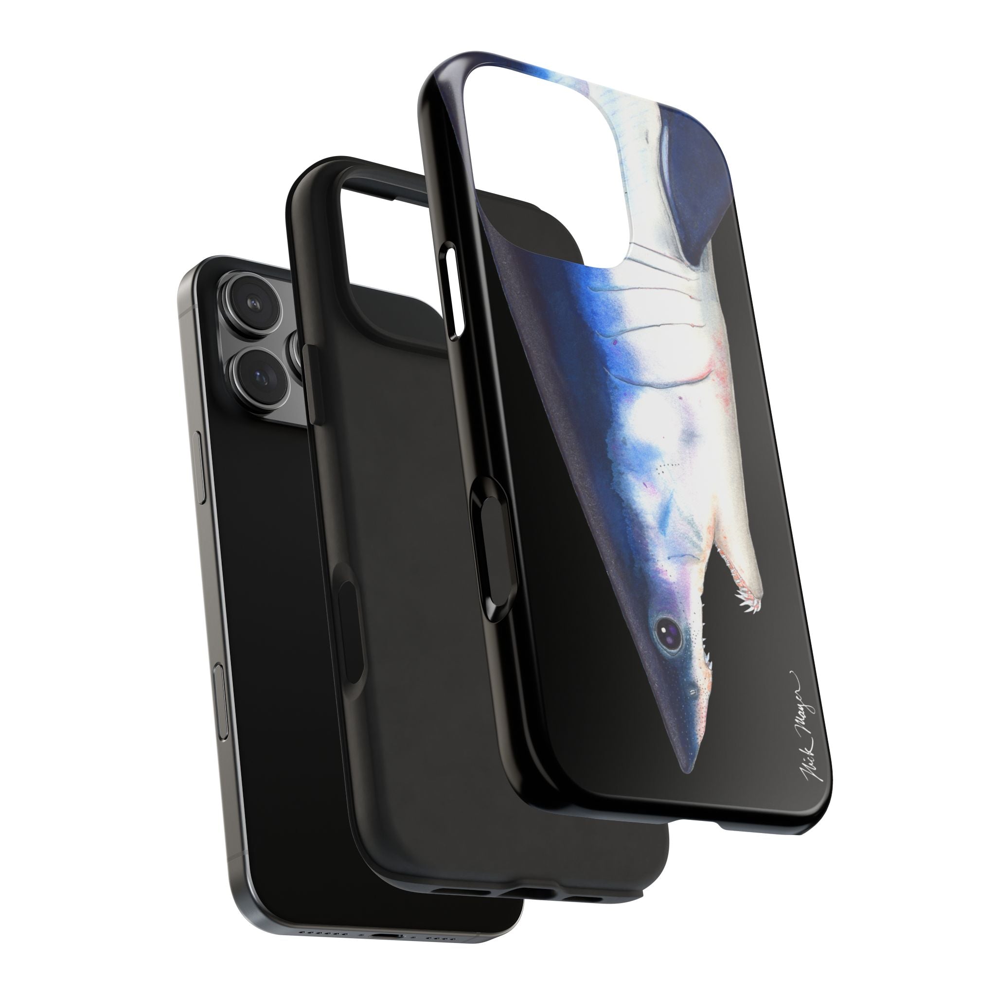 Mako Shark Face Black Case (iPhone)