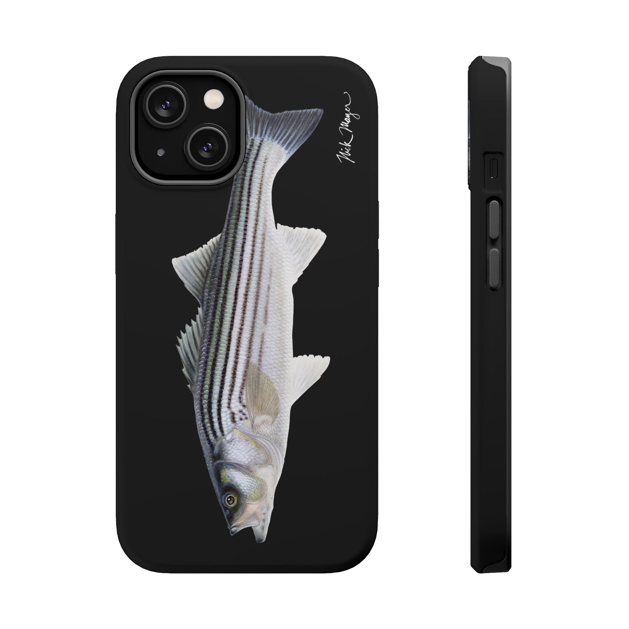 Schoolie Striper MagSafe Black iPhone Case