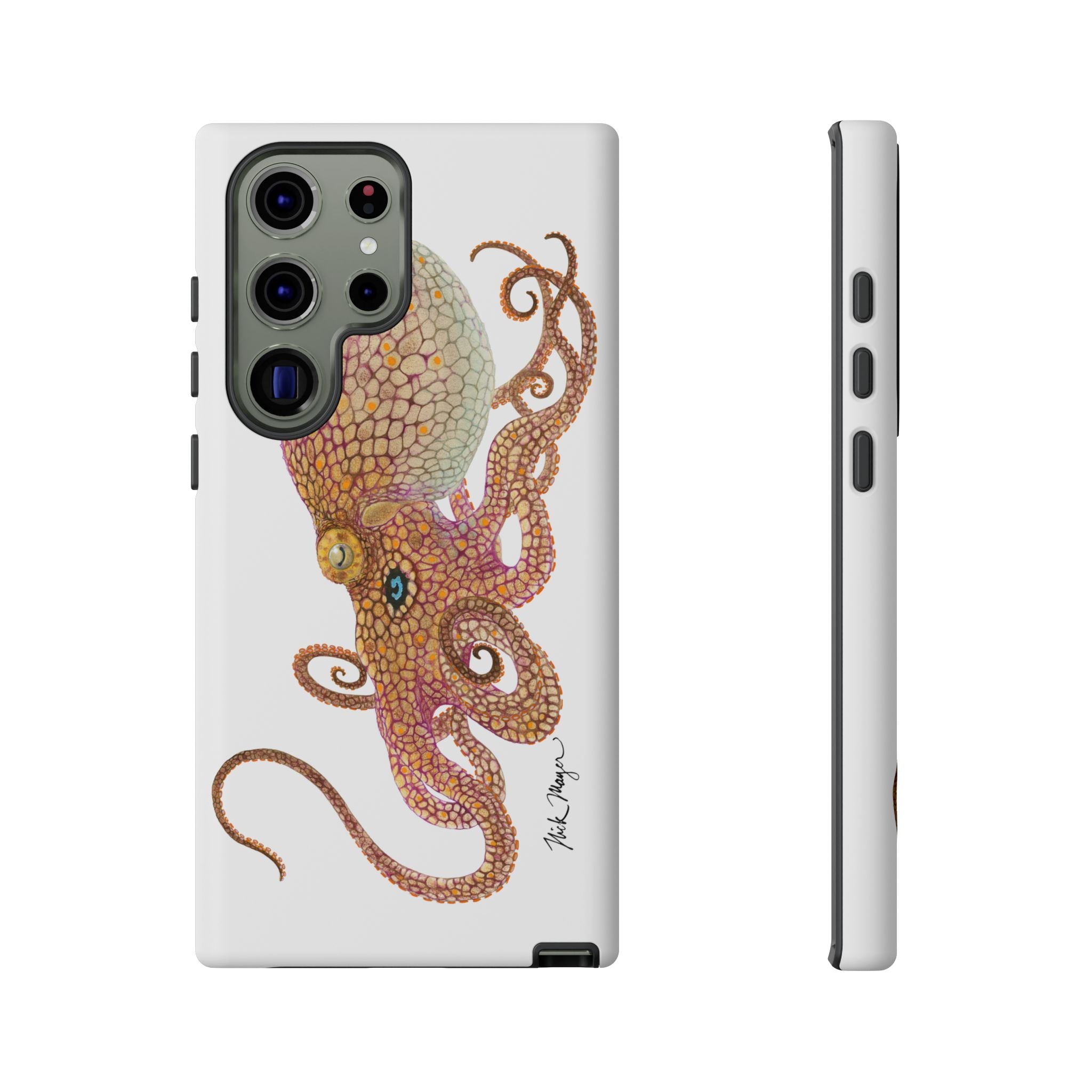 Two Spot Octopus White Phone Case (Samsung)