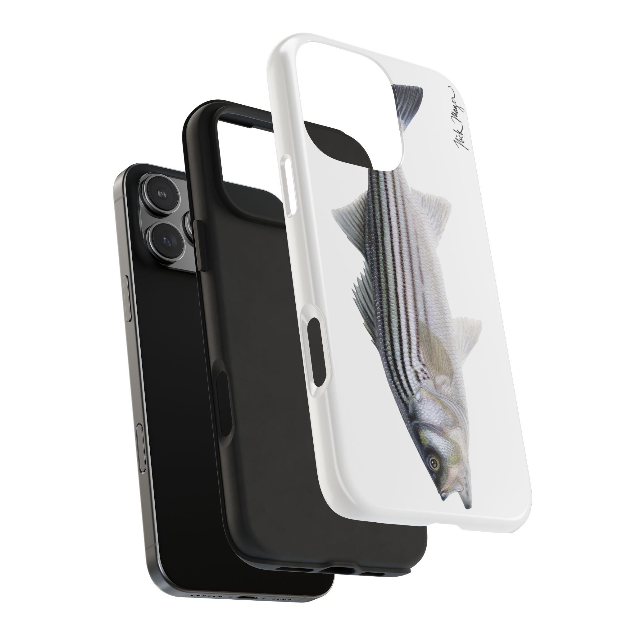 Schoolie Striper White Phone Case (iPhone)