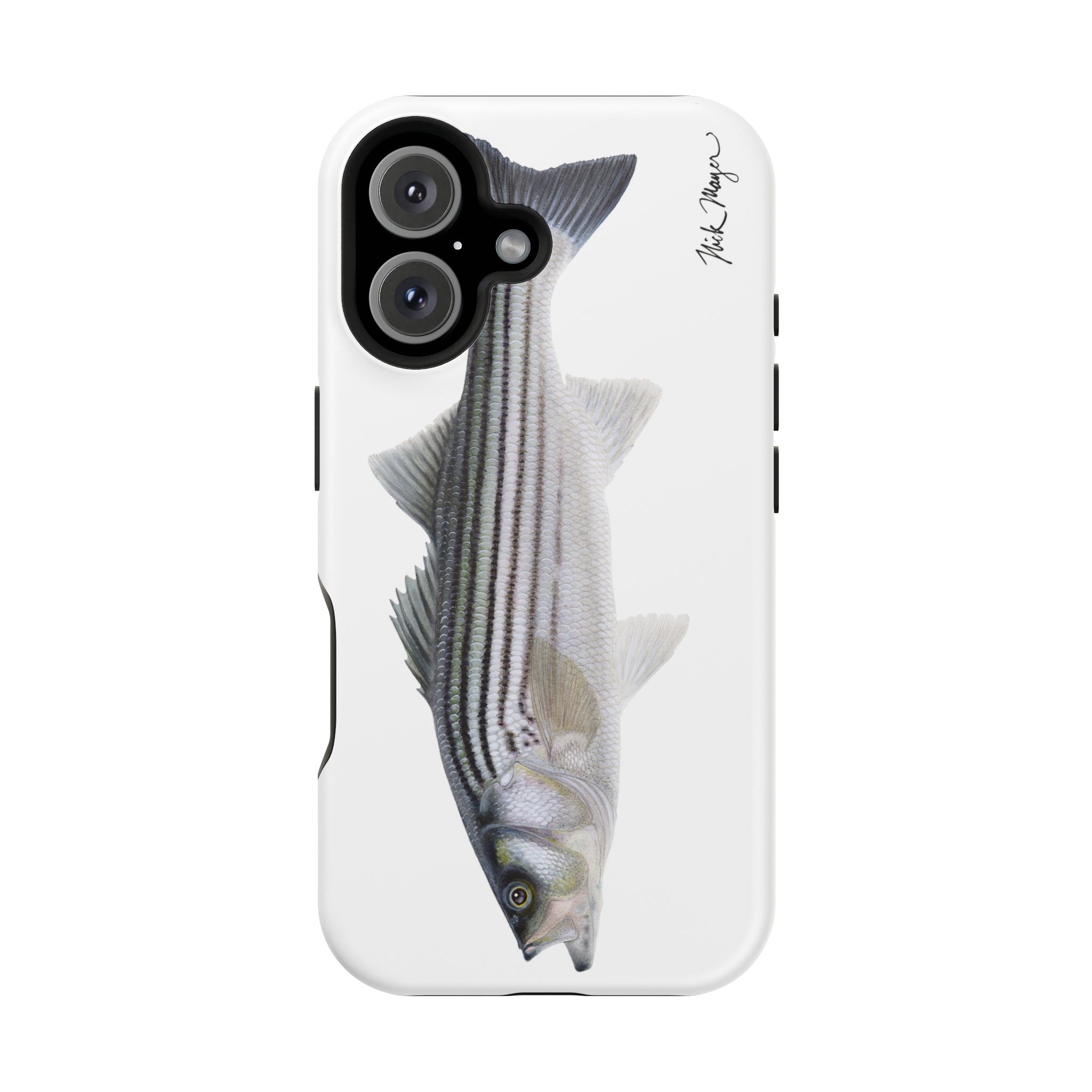 Schoolie Striper MagSafe White iPhone Case