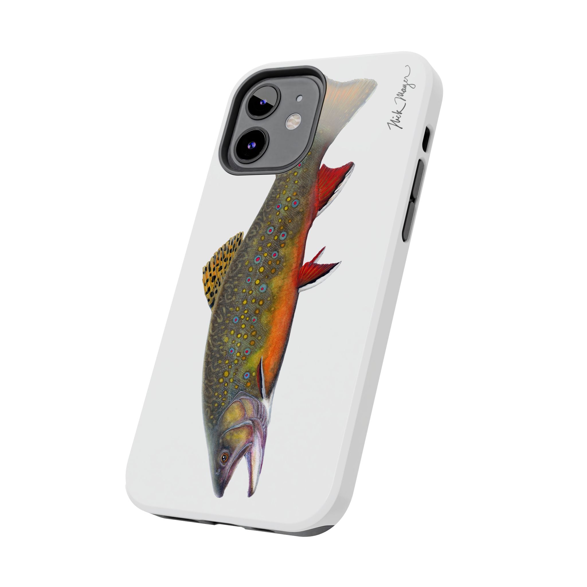 Brook Trout White Phone Case (iPhone)