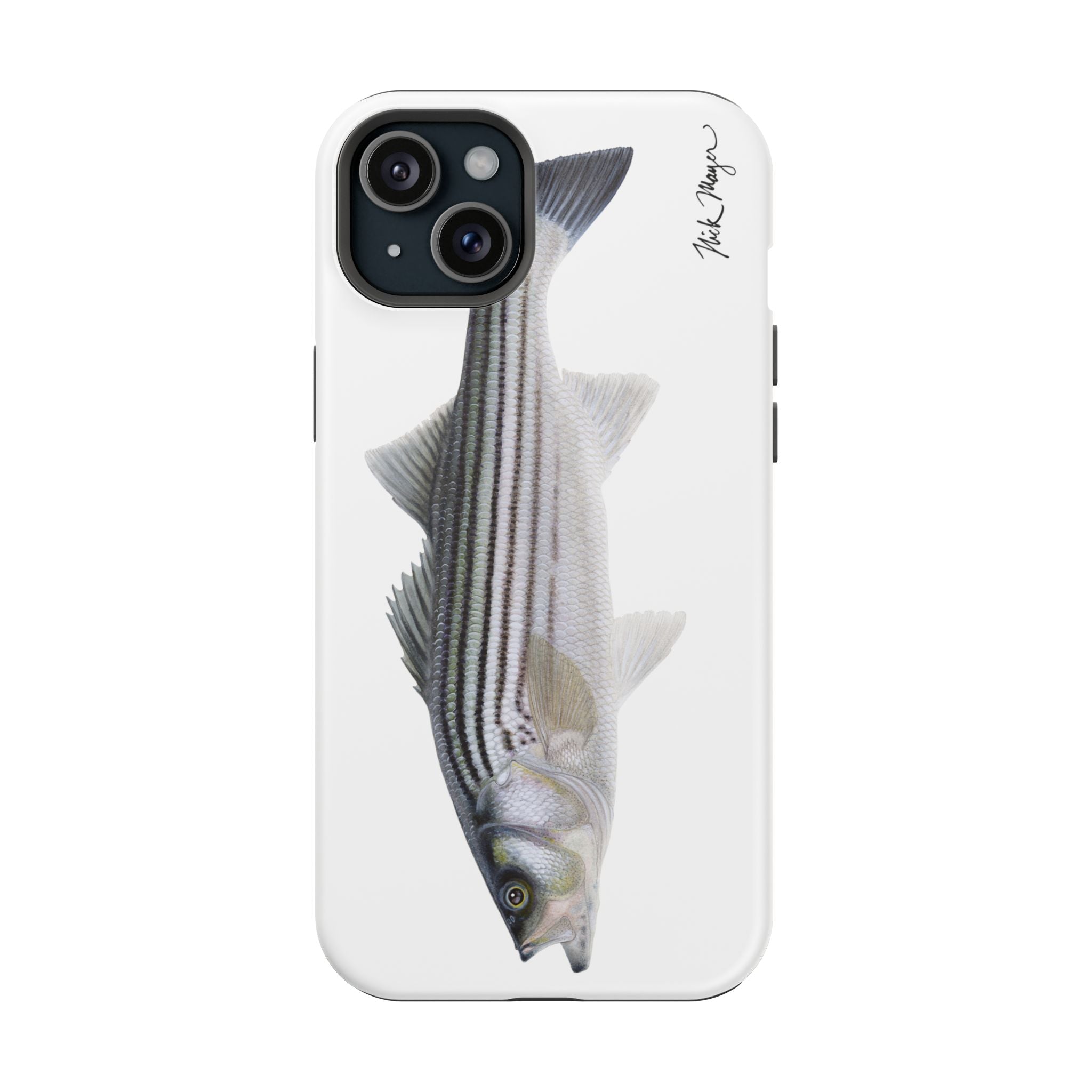 Schoolie Striper MagSafe White iPhone Case