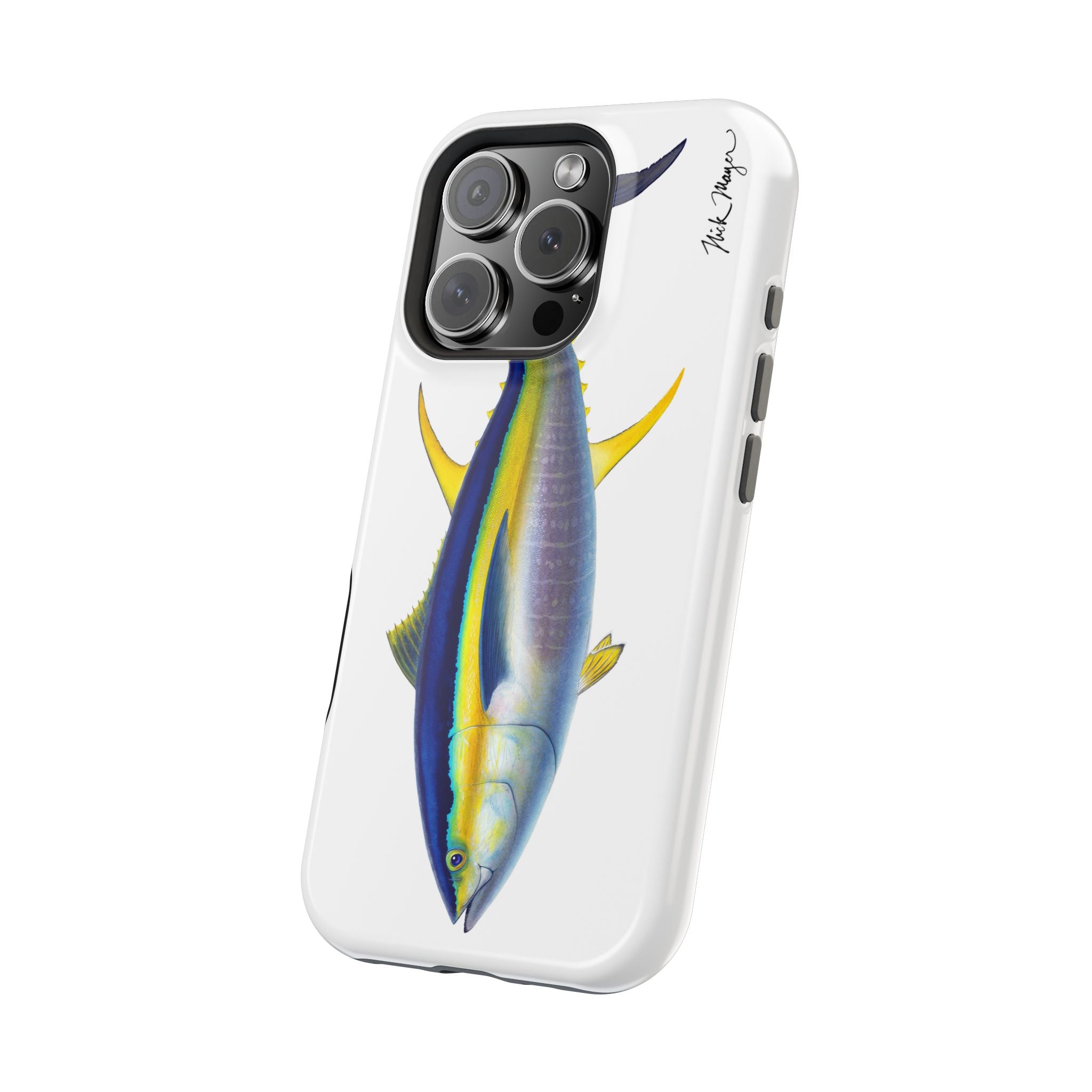 Yellowfin Tuna MagSafe White iPhone Case