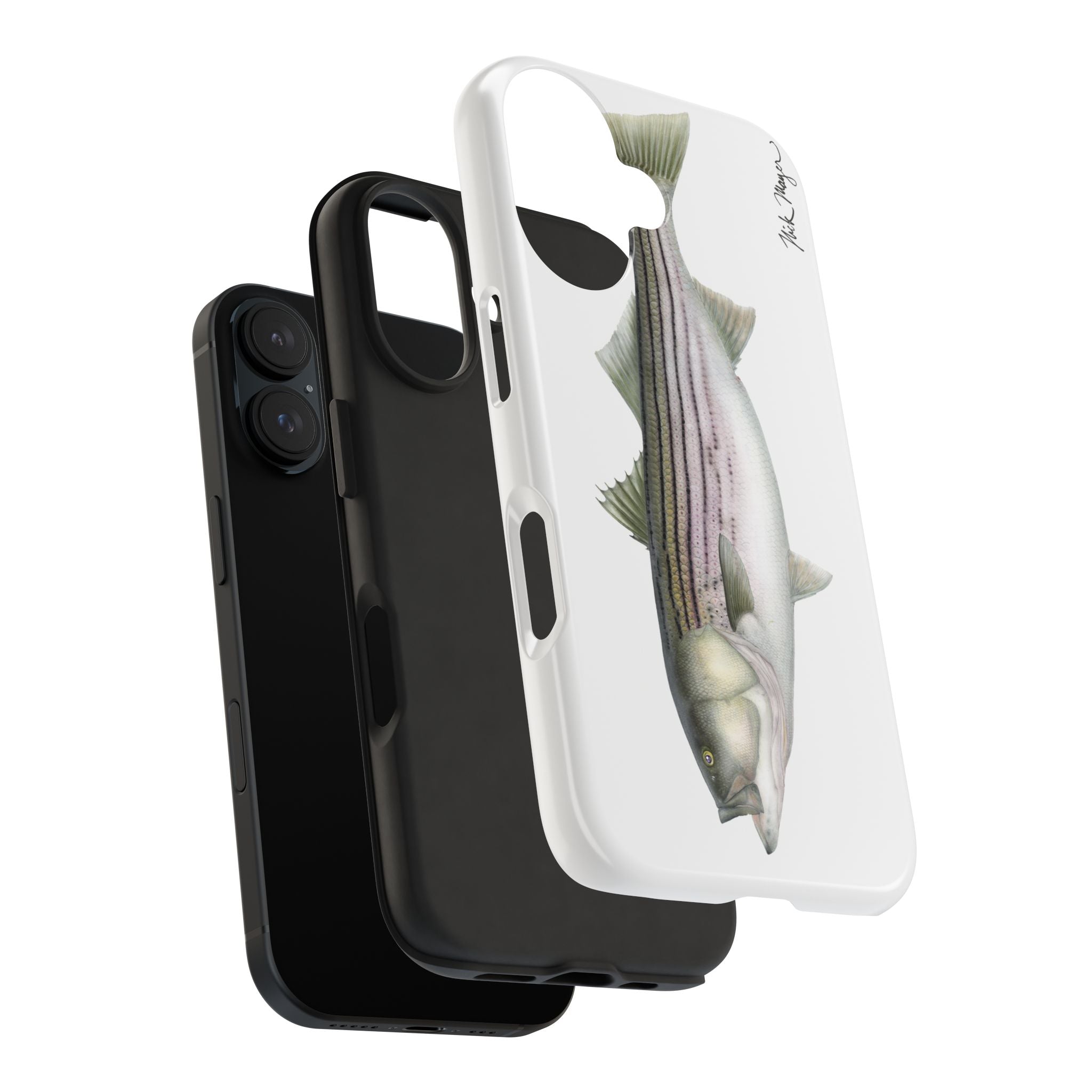 30 lb Striper White Phone Case (iPhone)