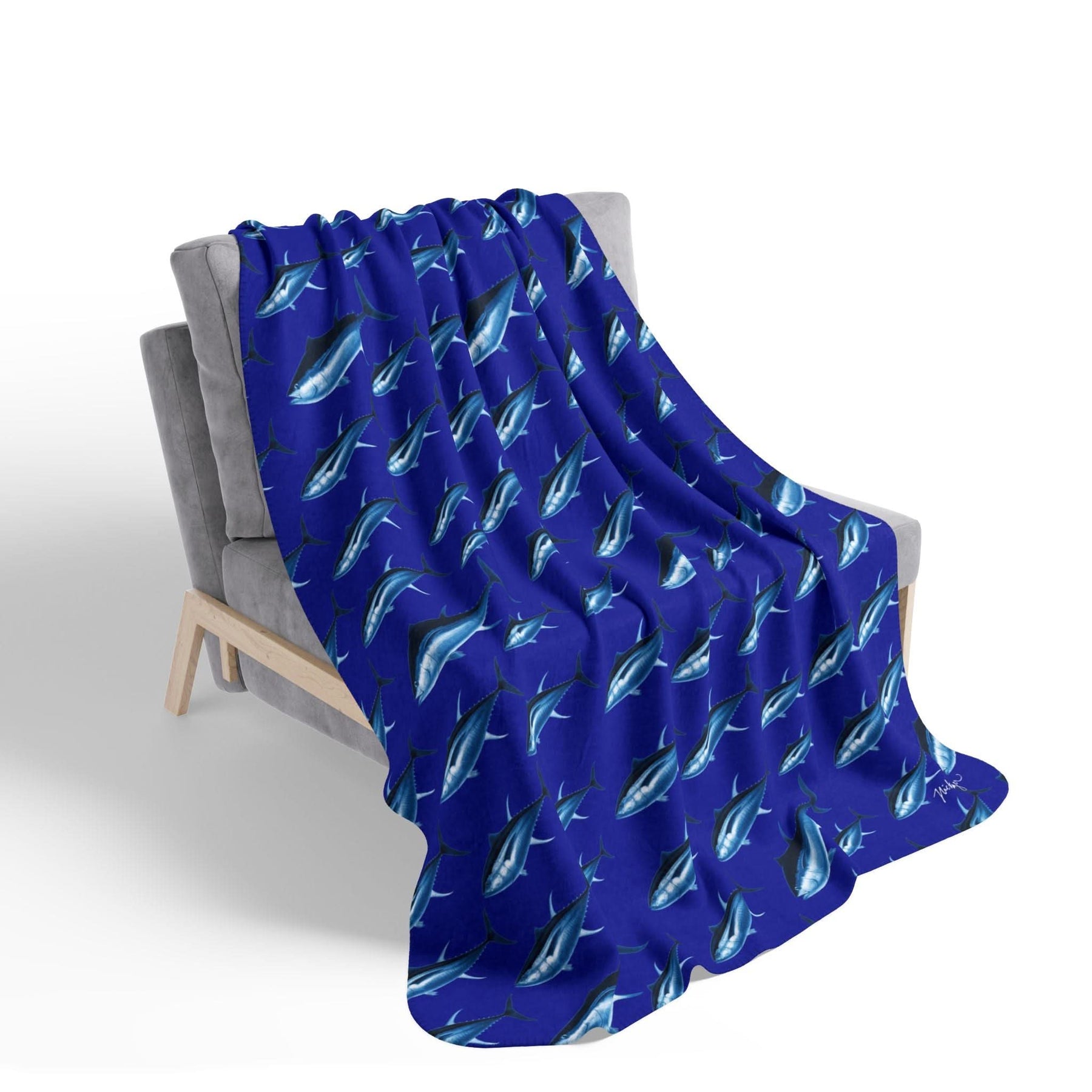 Blue Tuna Super Soft Fleece Sherpa Blanket