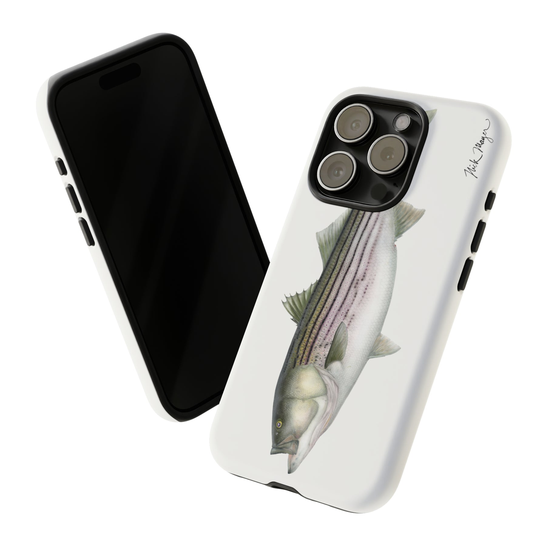 30 lb Striper Black iPhone 15 Case