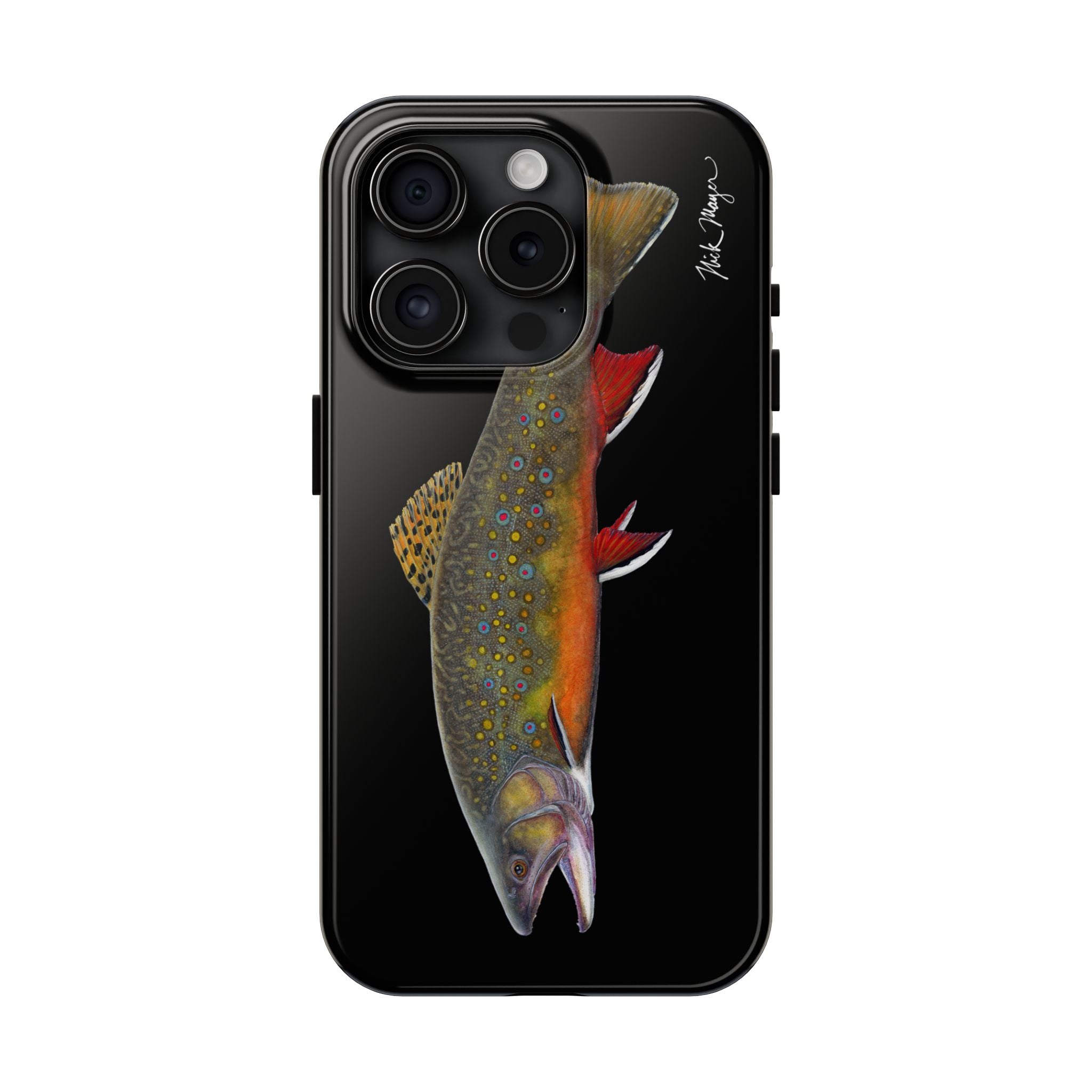 Brook Trout Black Phone Case (iPhone)