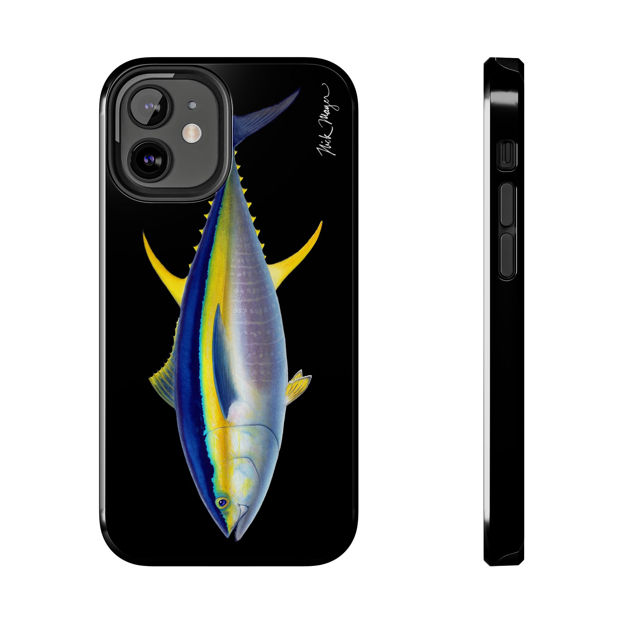 Yellowfin Tuna Black Phone Case (iPhone)