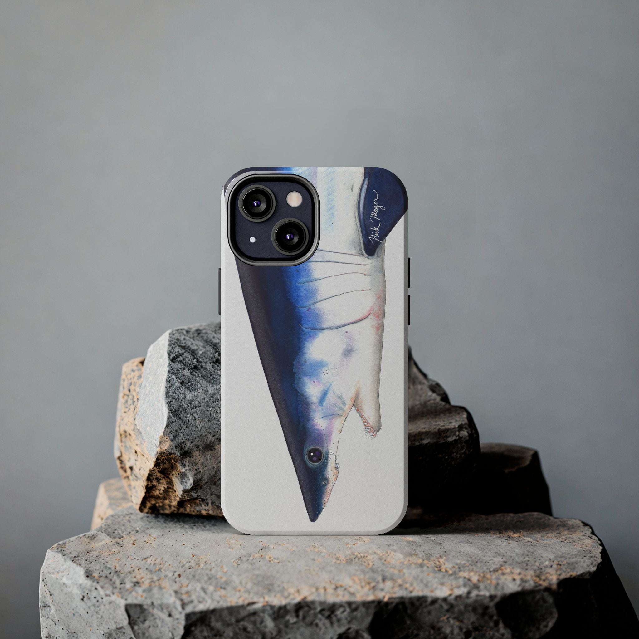 Mako Shark Face White Phone Case (iPhone)