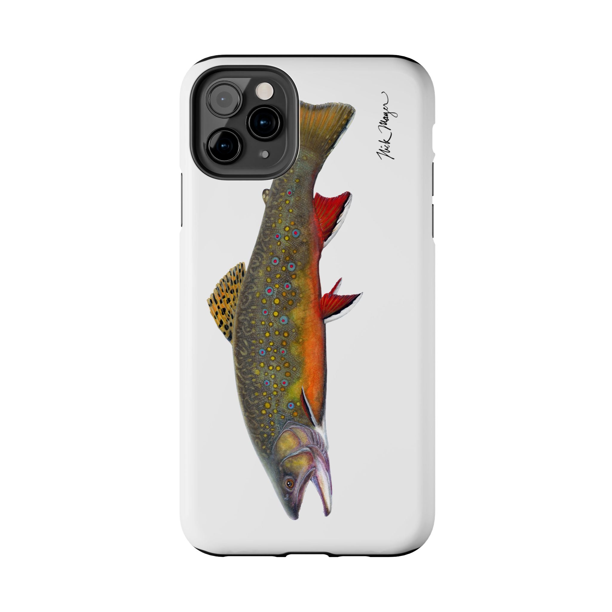 Brook Trout White Phone Case (iPhone)