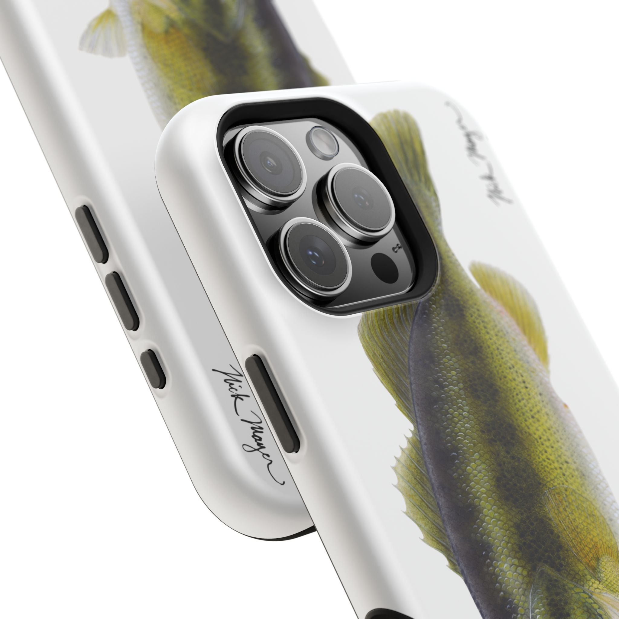 Largemouth Bass MagSafe White iPhone Case