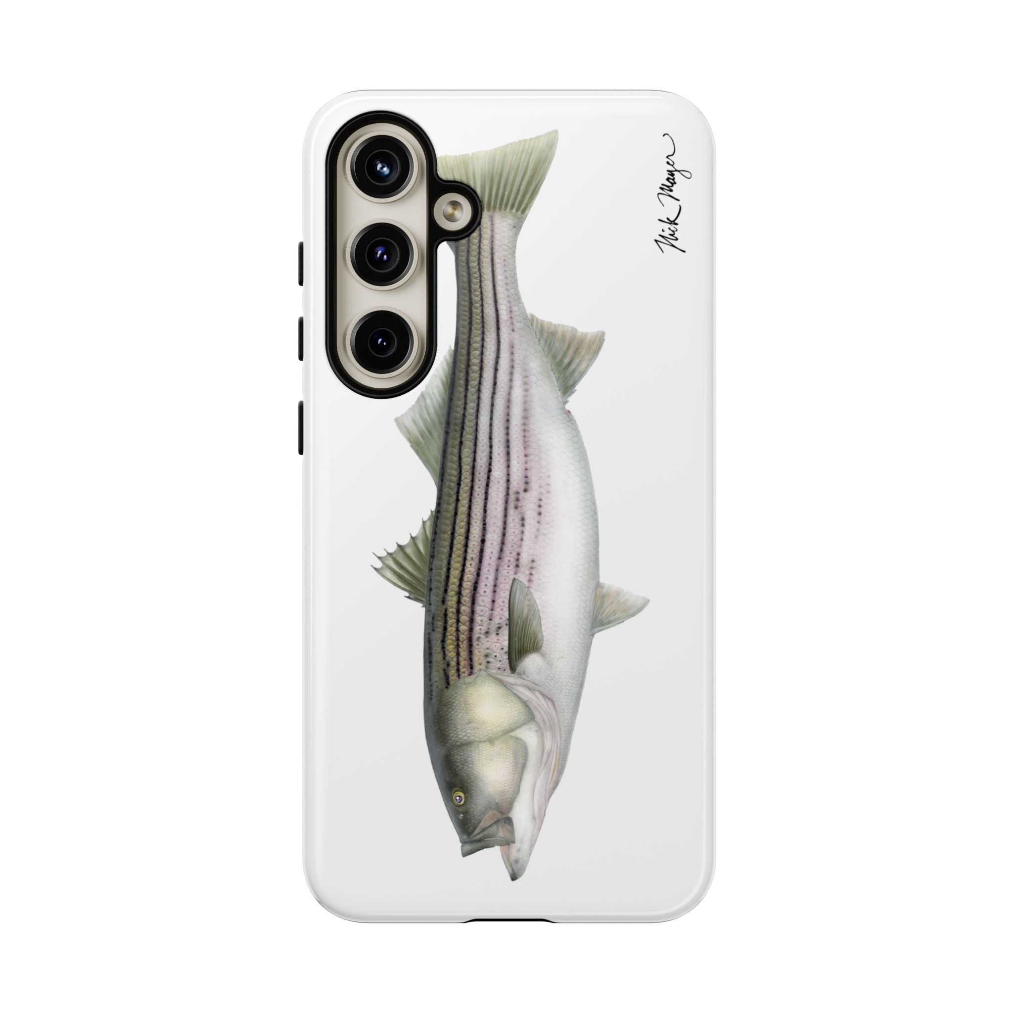 30 lb Striper White Phone Case (Samsung)