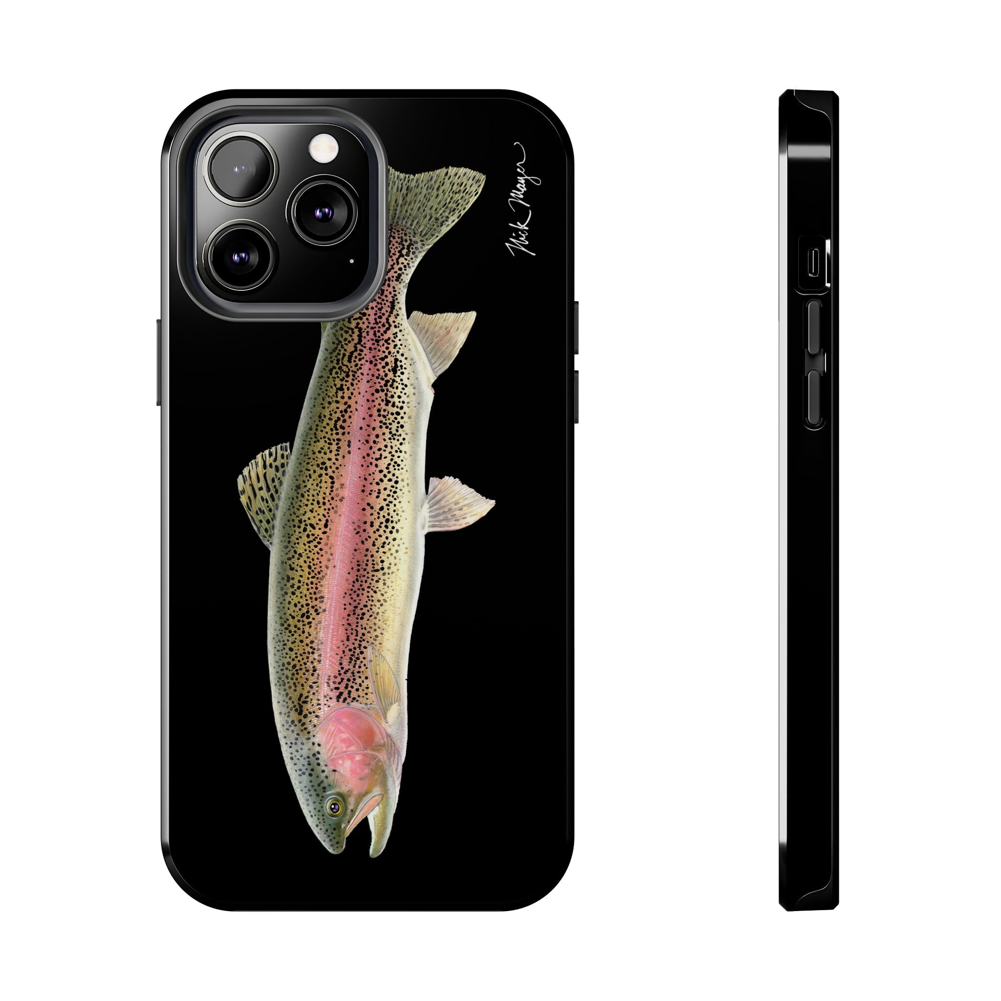 Rainbow Trout Black Phone Case (iPhone)