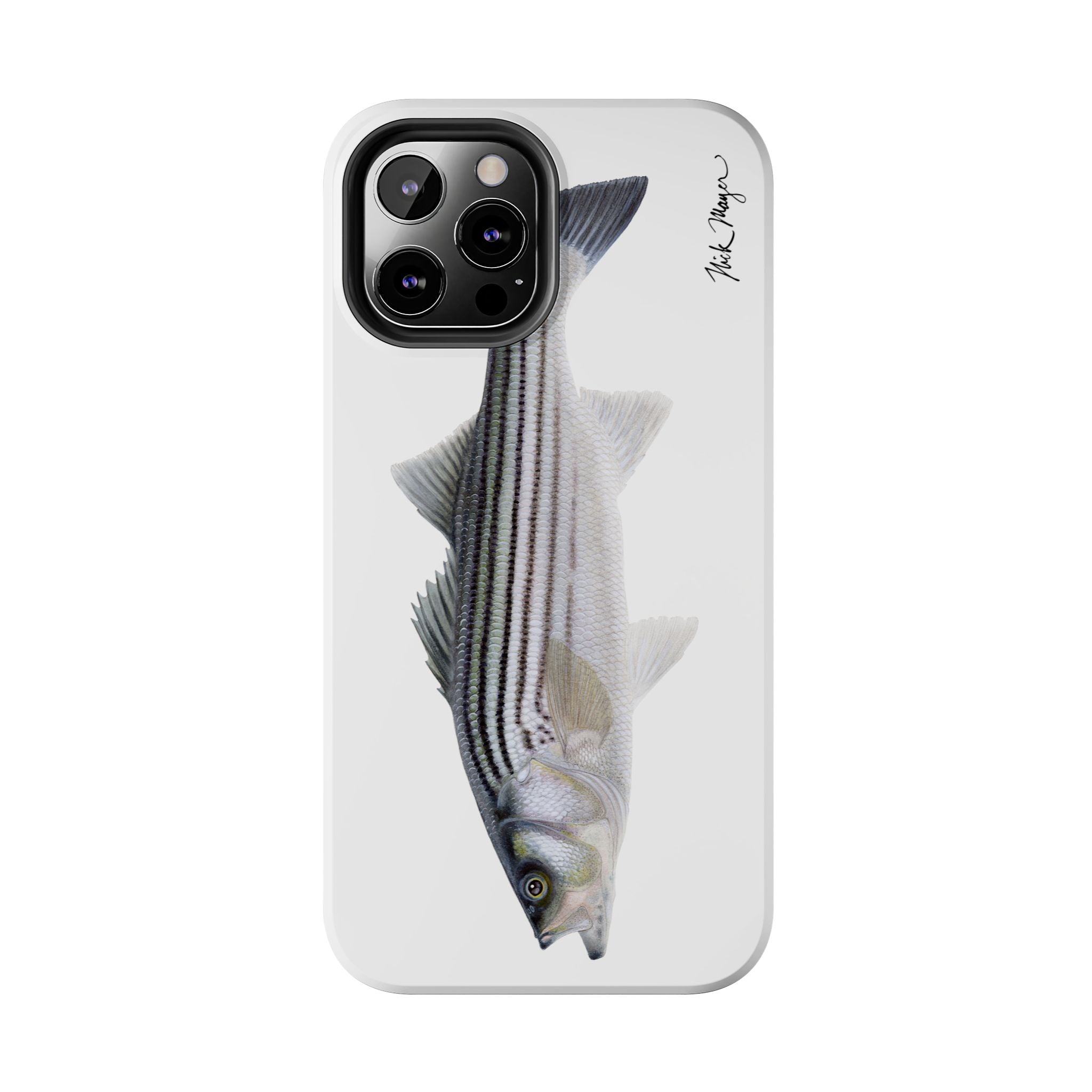 Schoolie Striper White Phone Case (iPhone)