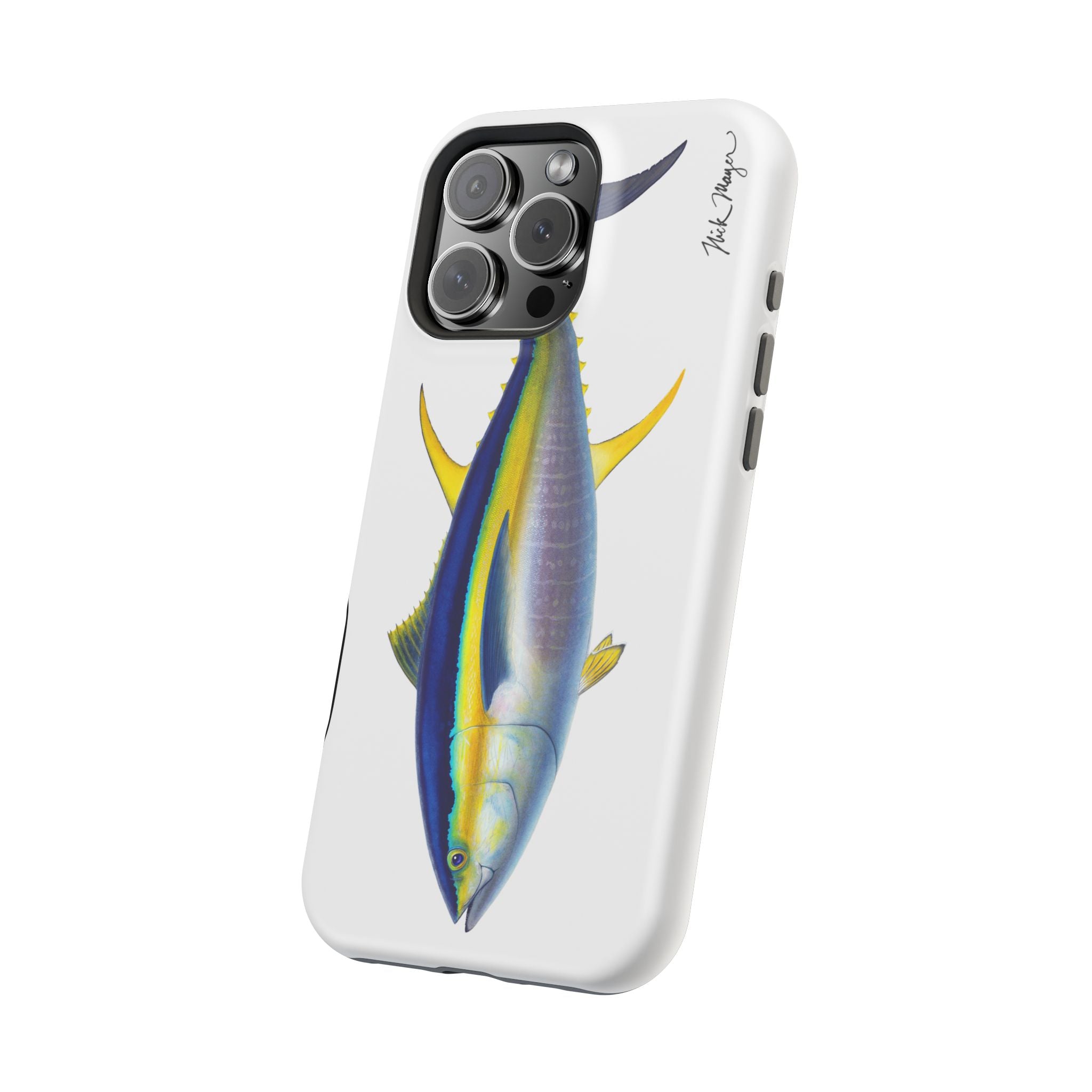 Yellowfin Tuna MagSafe White iPhone Case