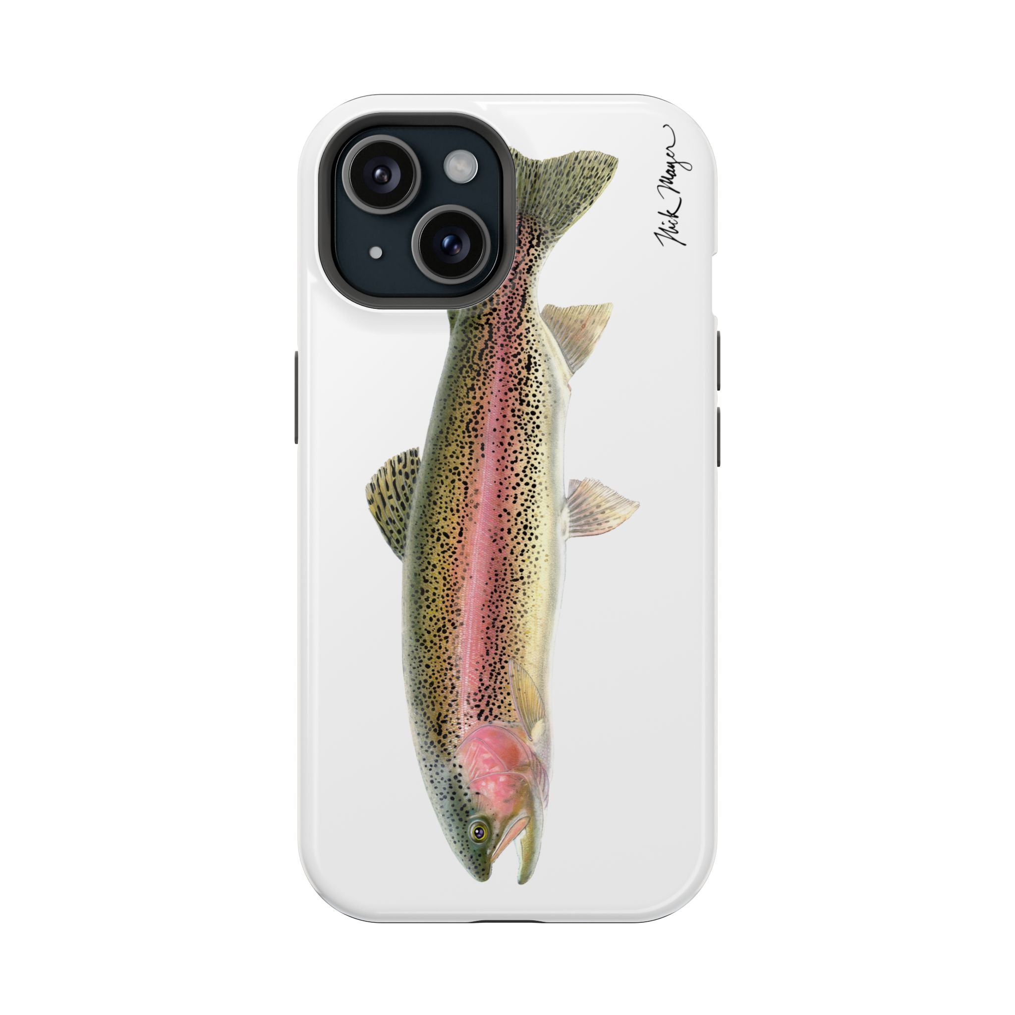 Rainbow Trout MagSafe White iPhone Case