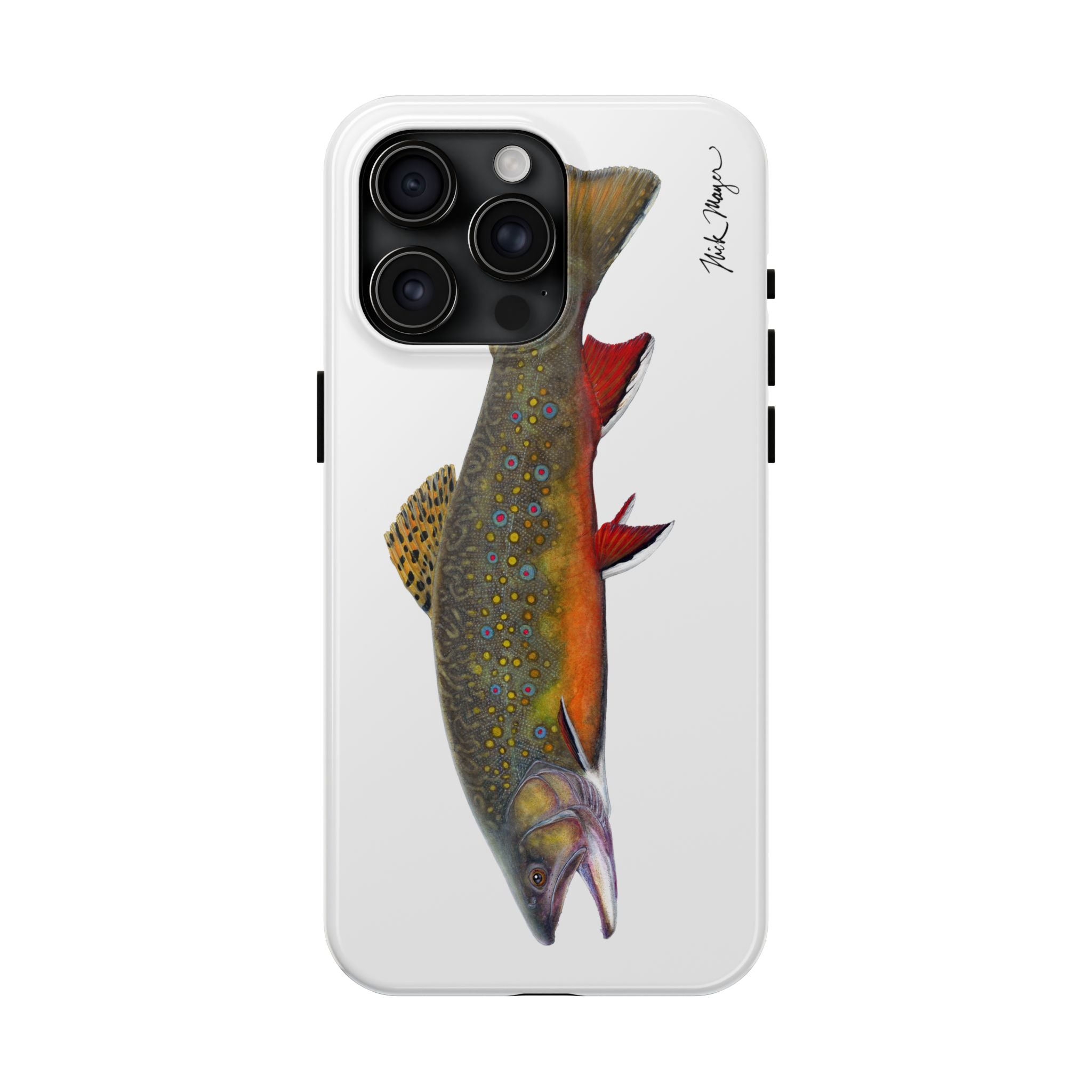 Brook Trout White Phone Case (iPhone)