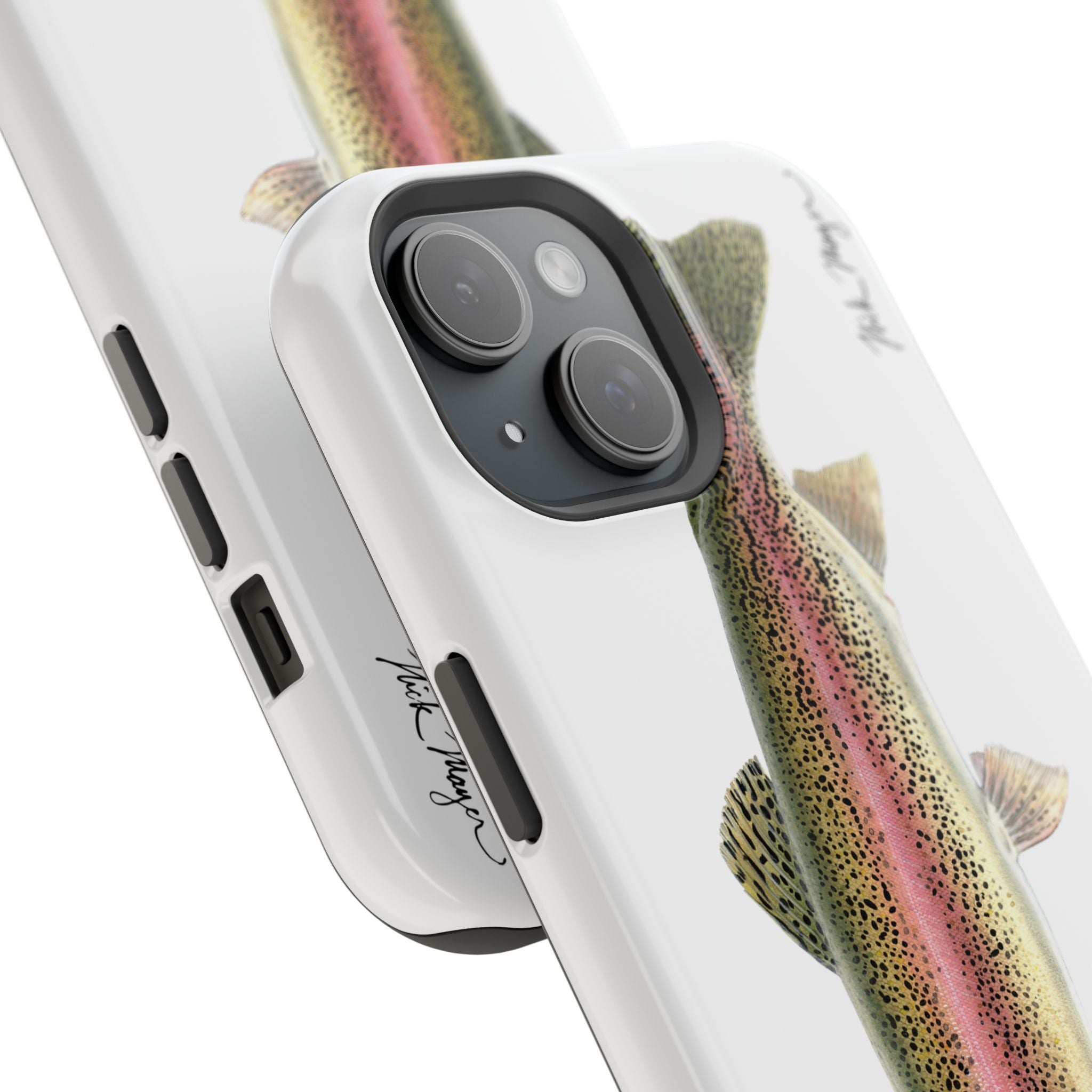 Rainbow Trout MagSafe White iPhone Case