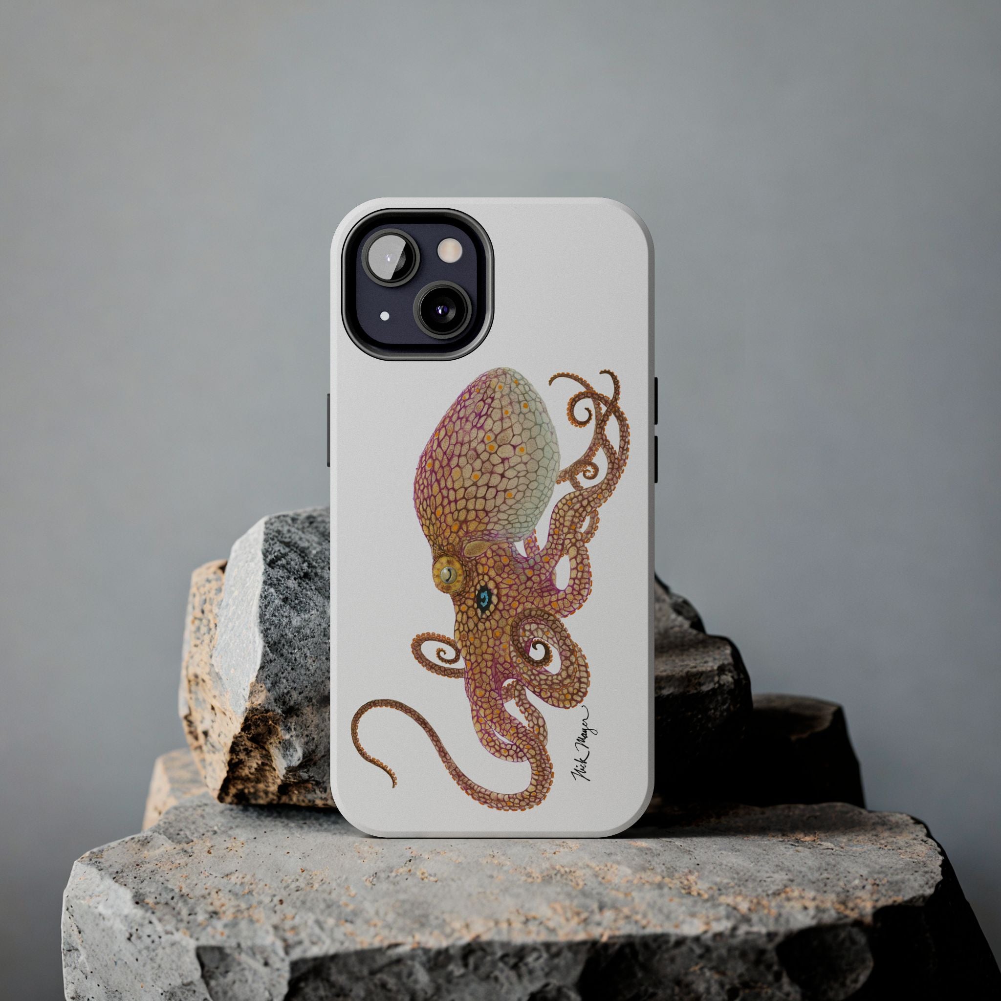 Two Spot Octopus White Phone Case (iPhone)