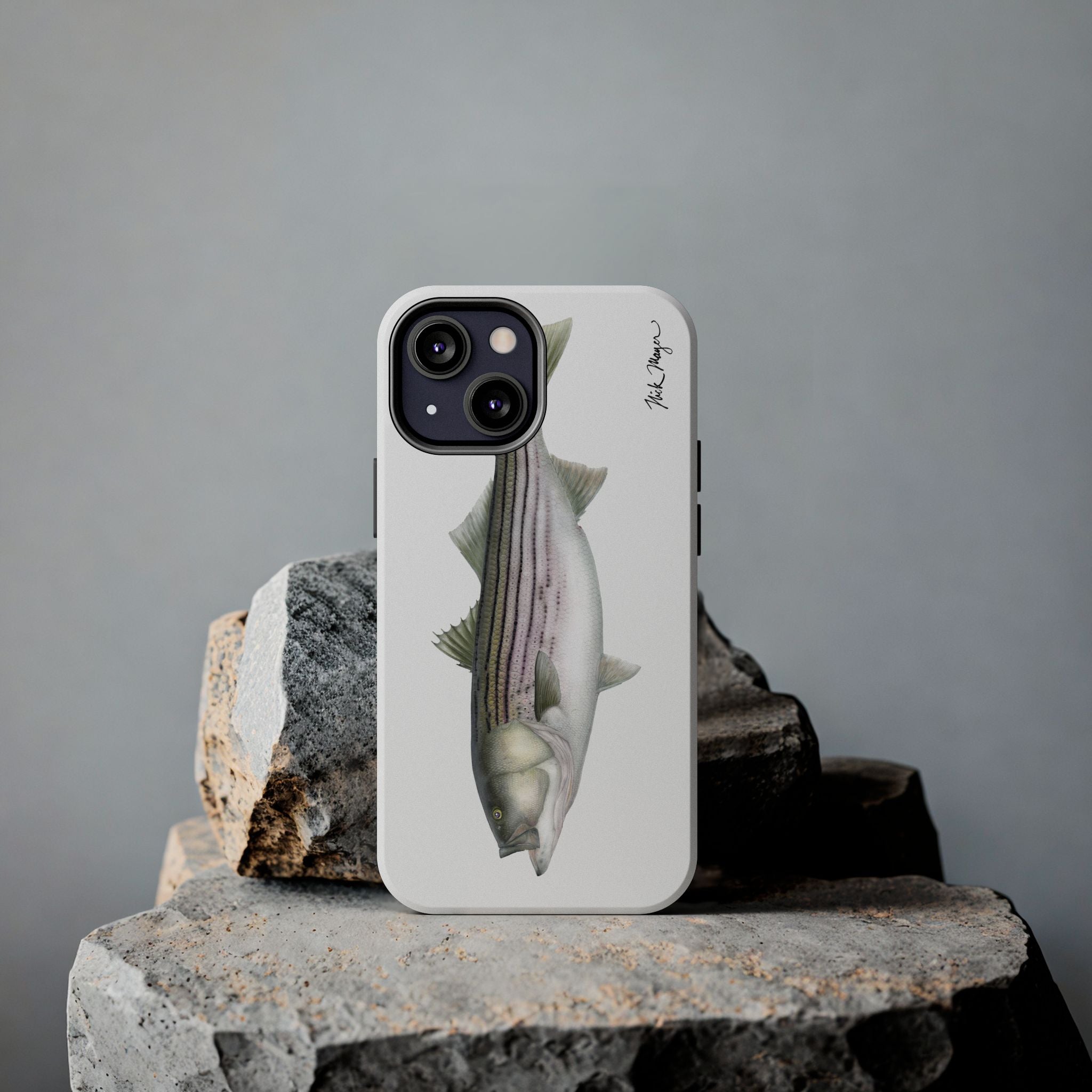 30 lb Striper White Phone Case (iPhone)