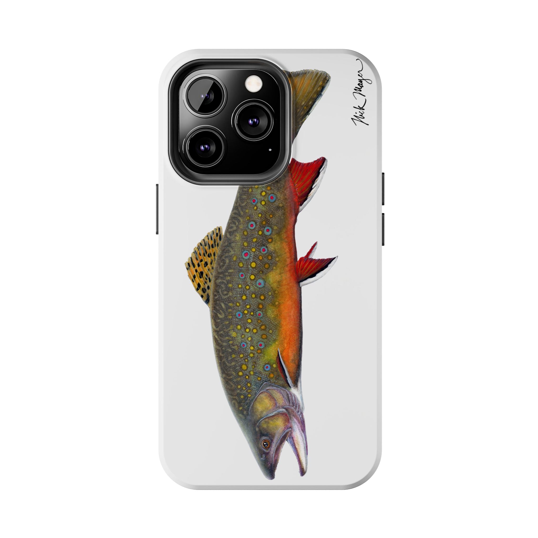 Brook Trout White Phone Case (iPhone)