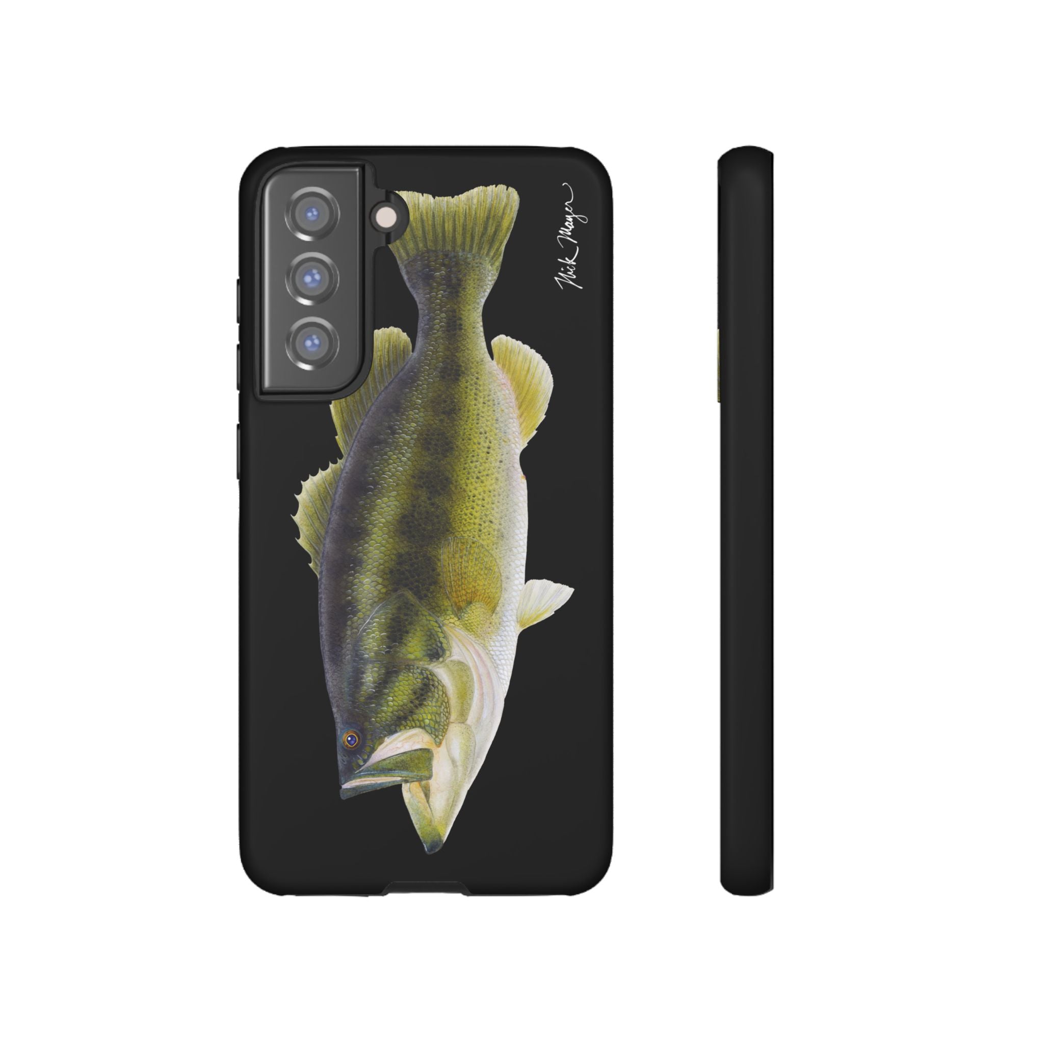 Largemouth Bass Black Phone Case (Samsung)