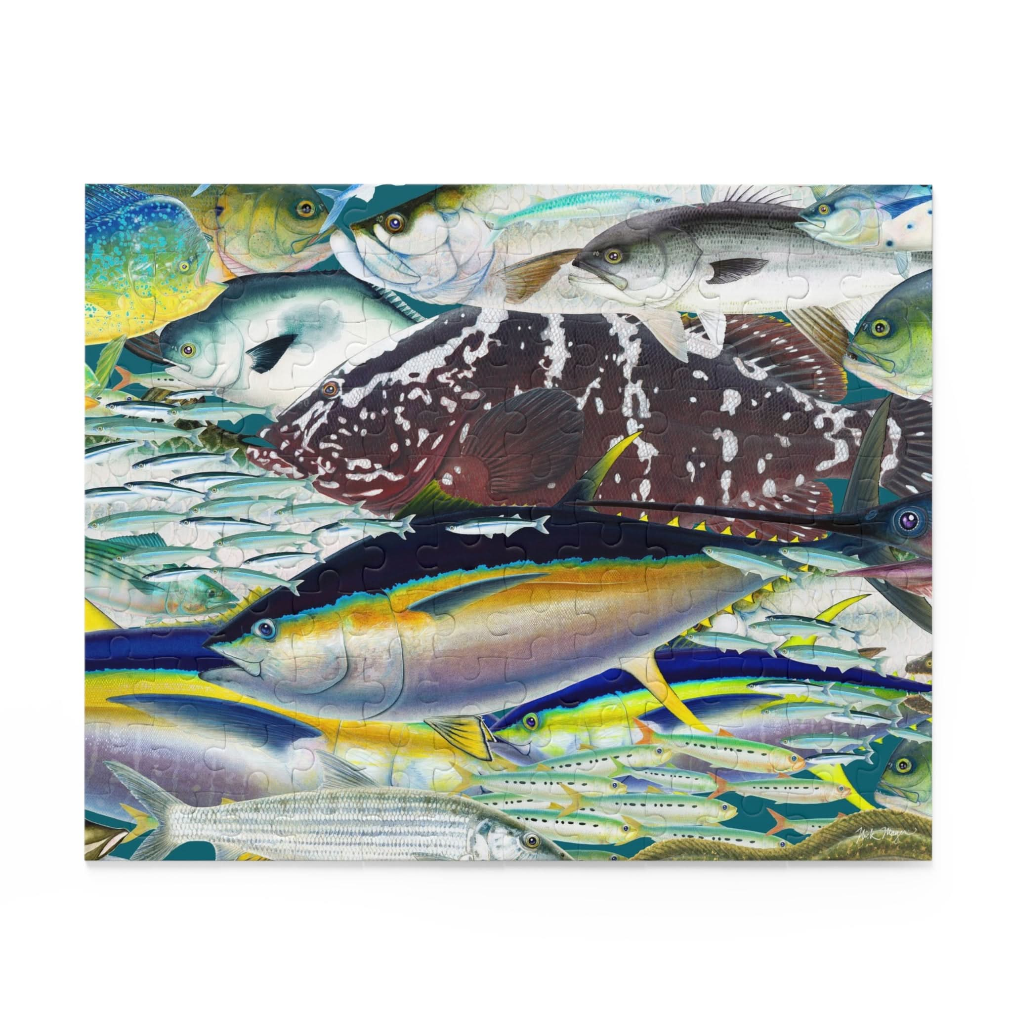 Saltwater Fish Art Puzzles (120, 250 & 500-Piece)