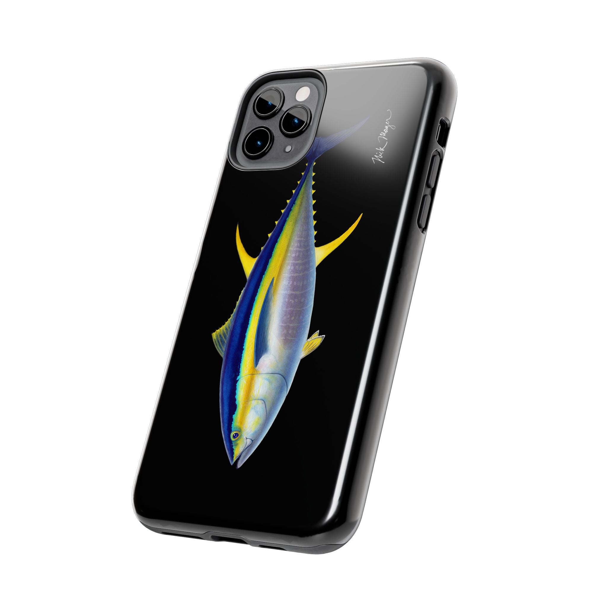 Yellowfin Tuna Black Phone Case (iPhone)