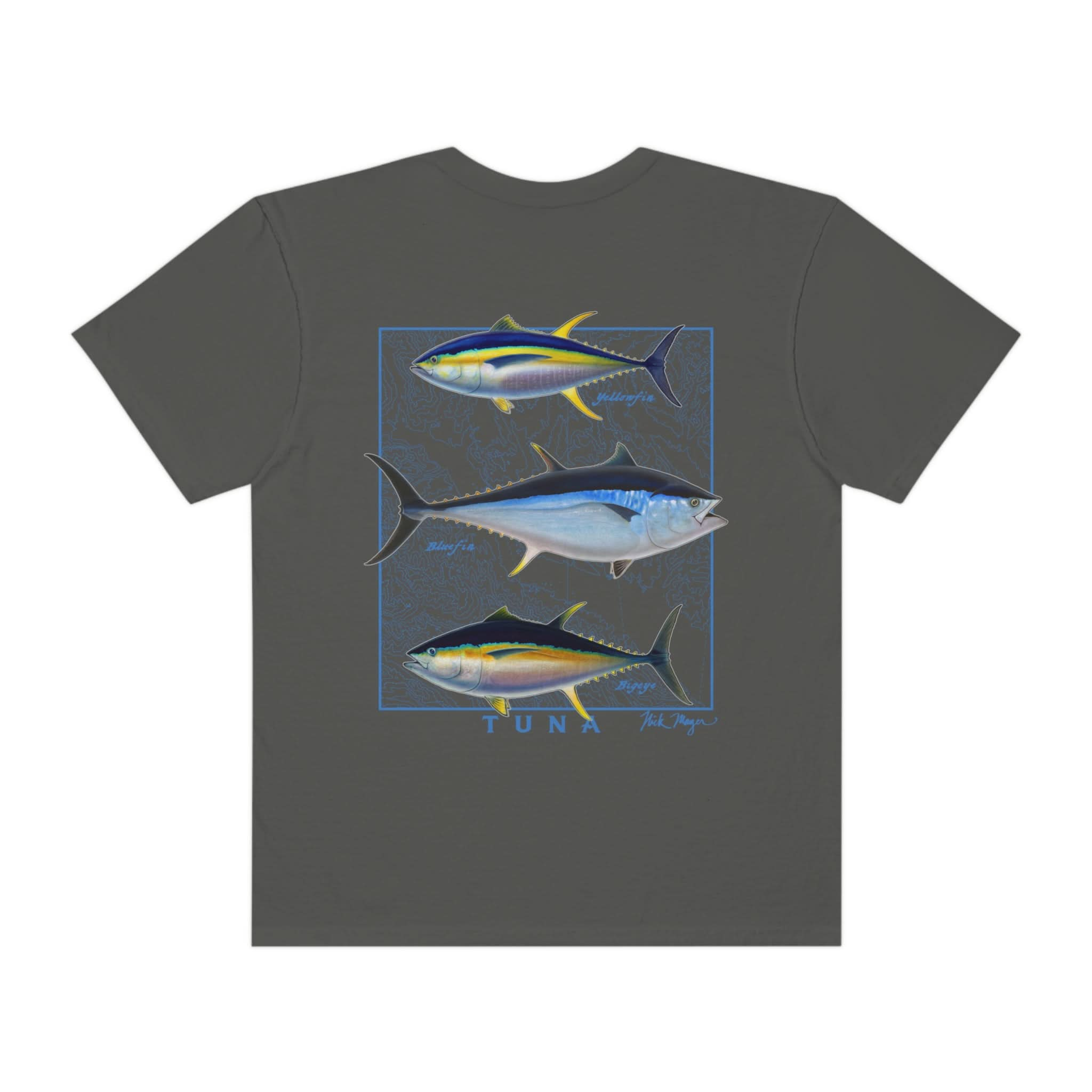 Tuna Slam Premium Front & Back Comfort Colors Tee