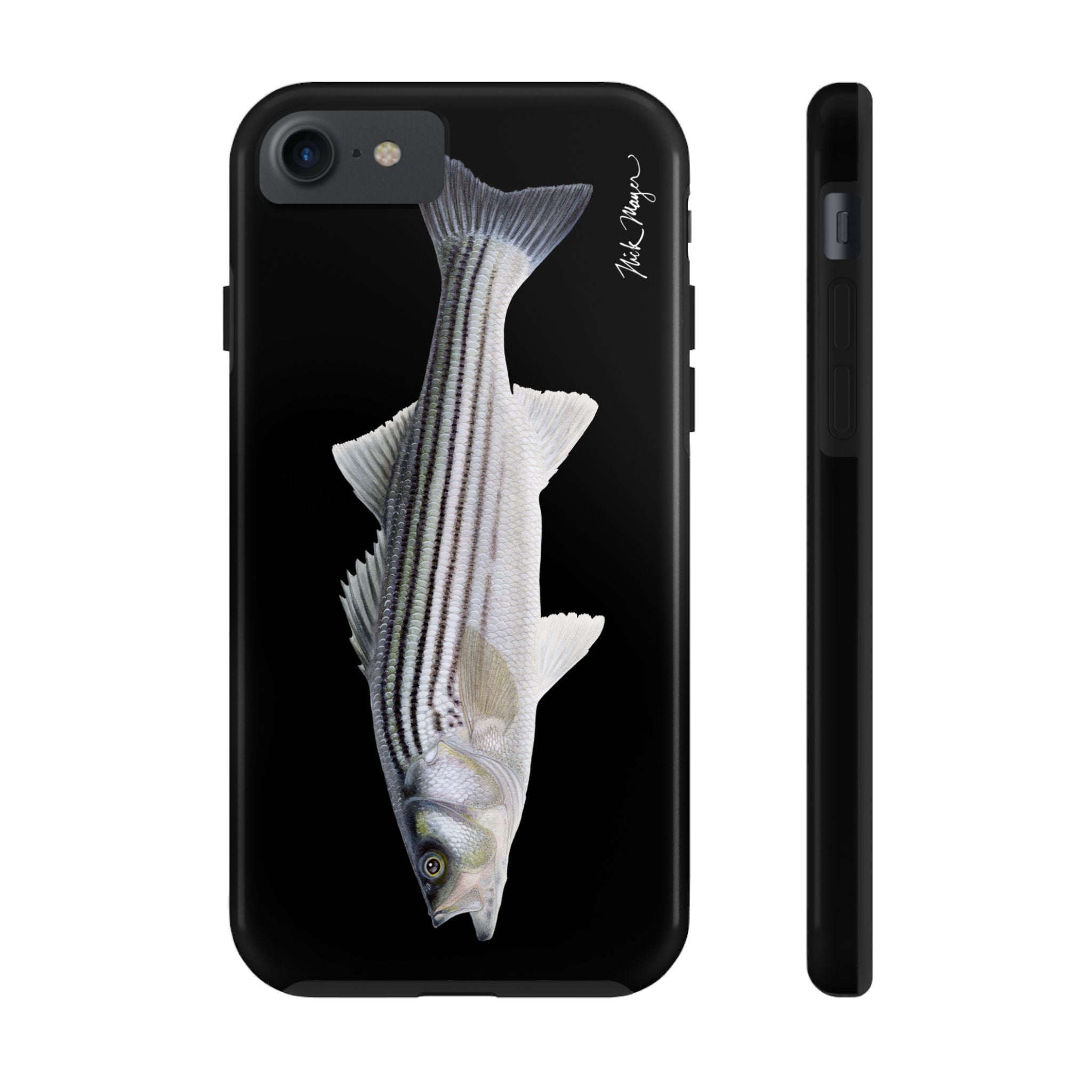 Schoolie Striper Black Phone Case (iPhone)