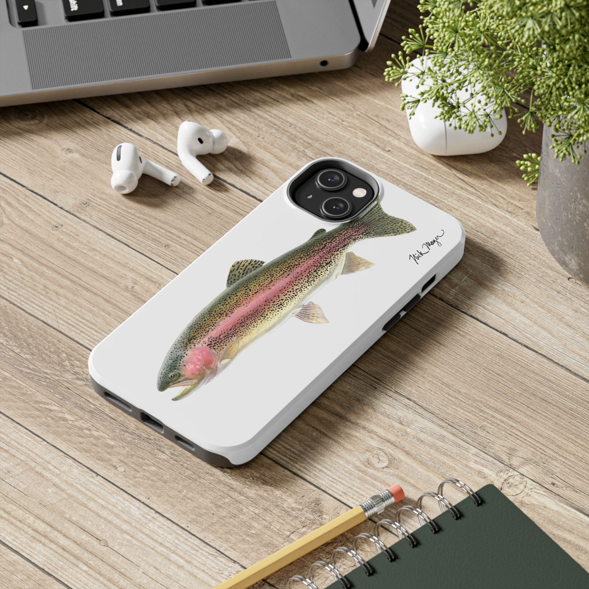 Rainbow Trout White Phone Case (iPhone)