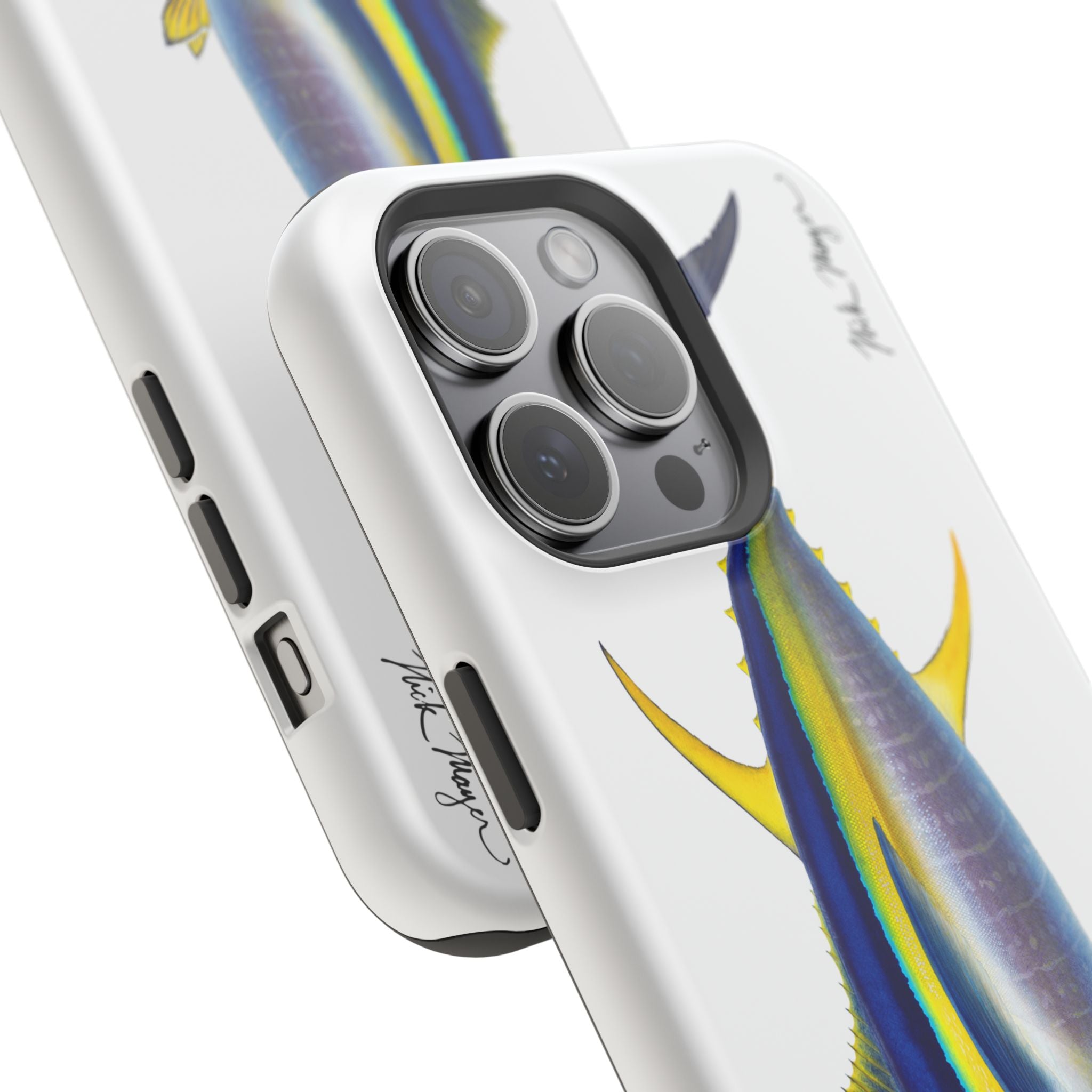 Yellowfin Tuna MagSafe White iPhone Case