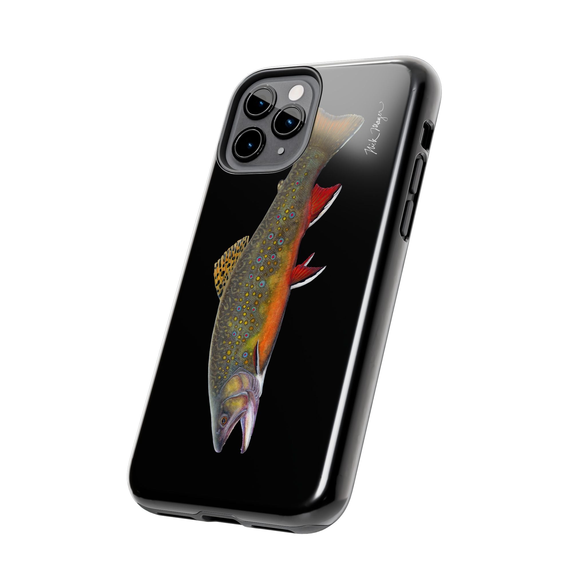 Brook Trout Black Phone Case (iPhone)