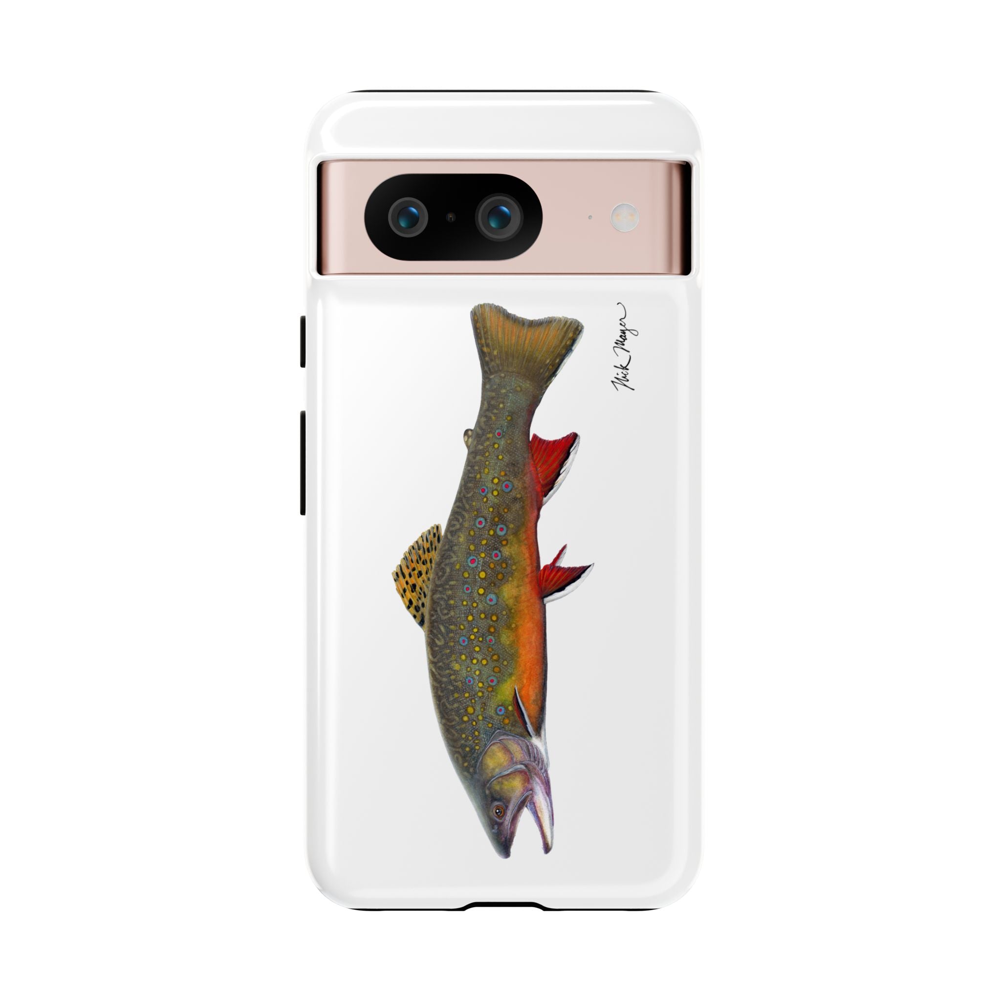 Brook Trout White Phone Case (Samsung)