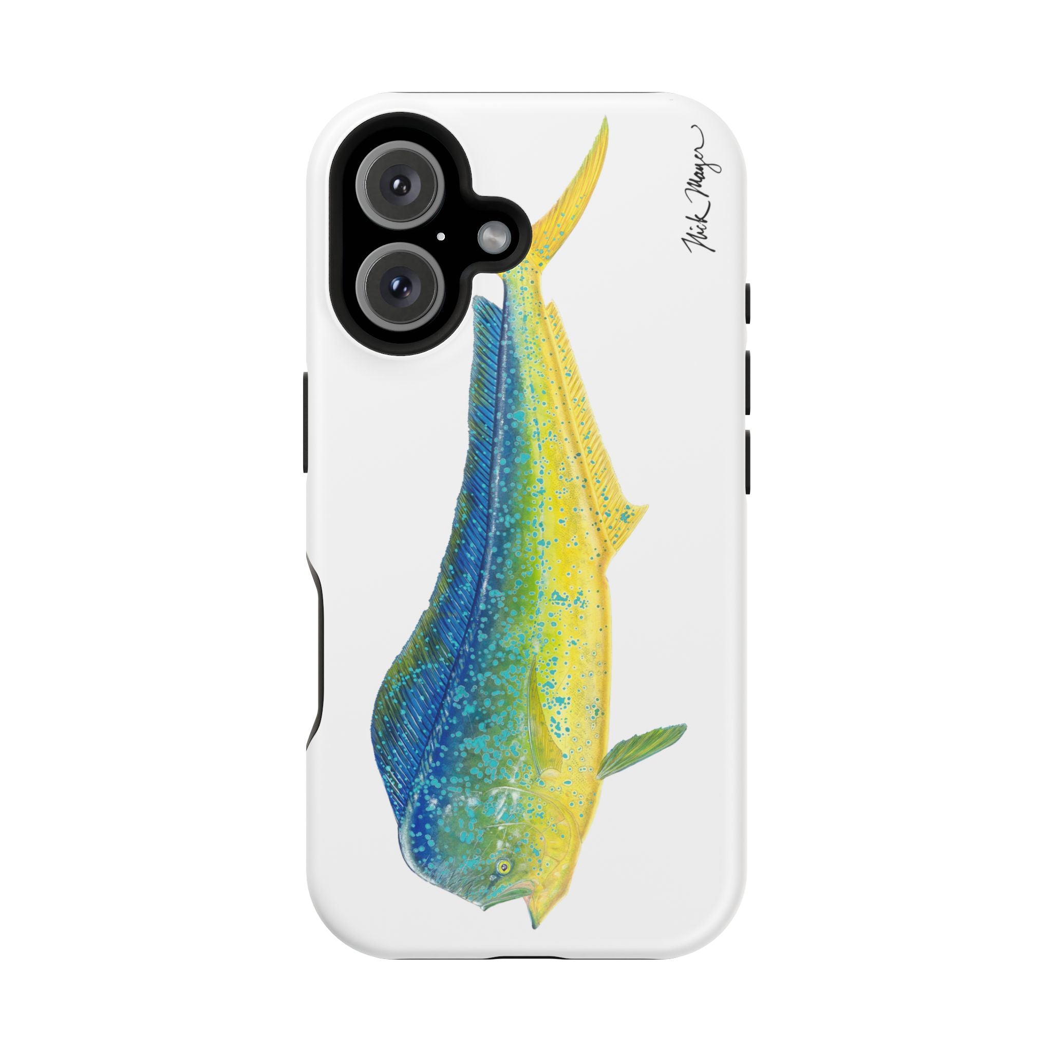 Bull Mahi MagSafe White iPhone Case