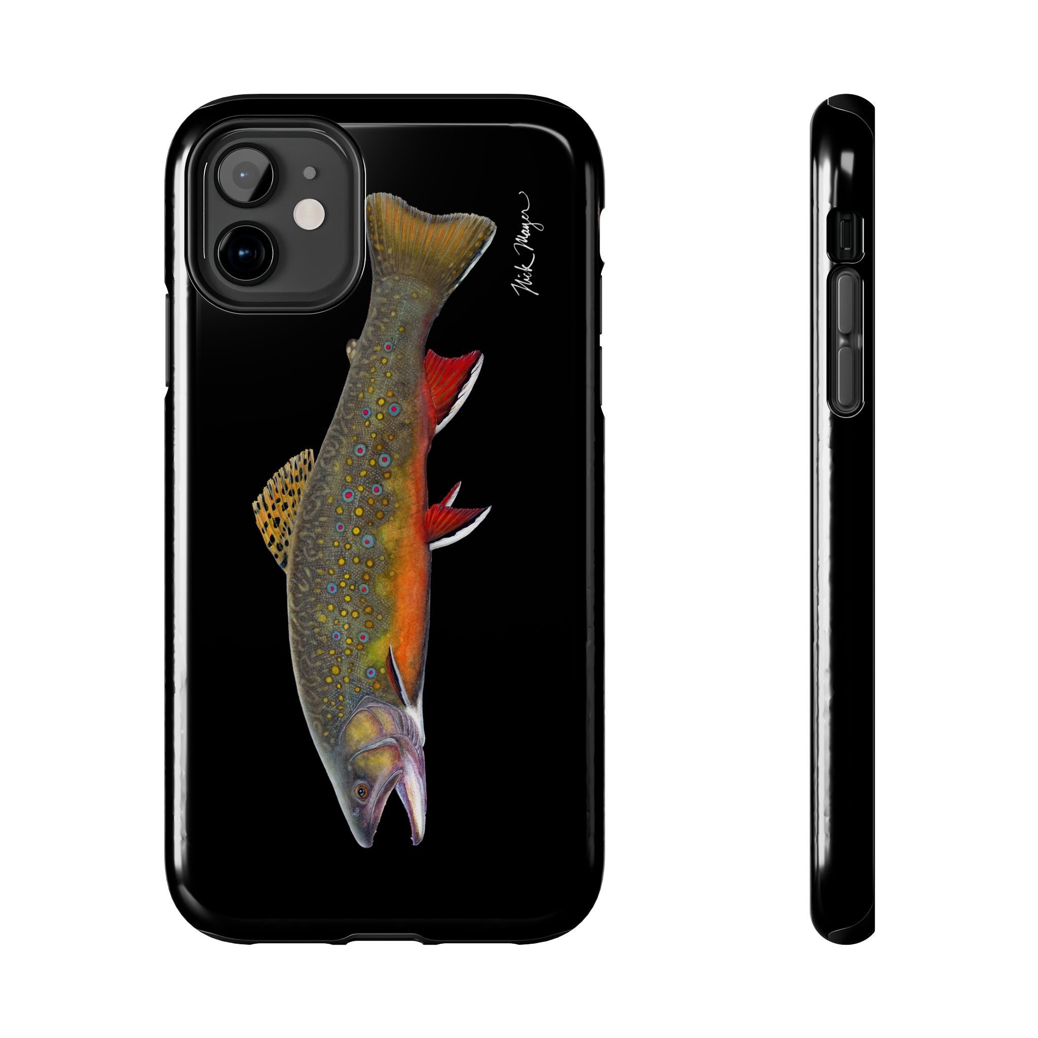 Brook Trout Black Phone Case (iPhone)