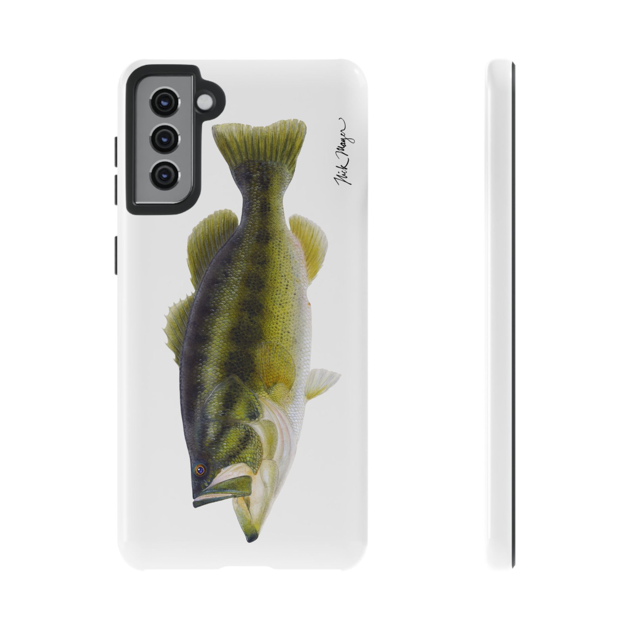 Largemouth Bass White Phone Case (Samsung)