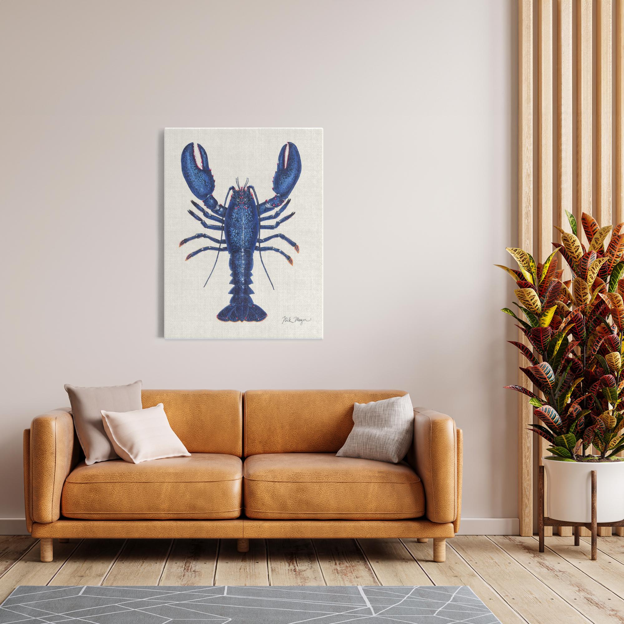 NEW! Blue Lobster II Canvas Print