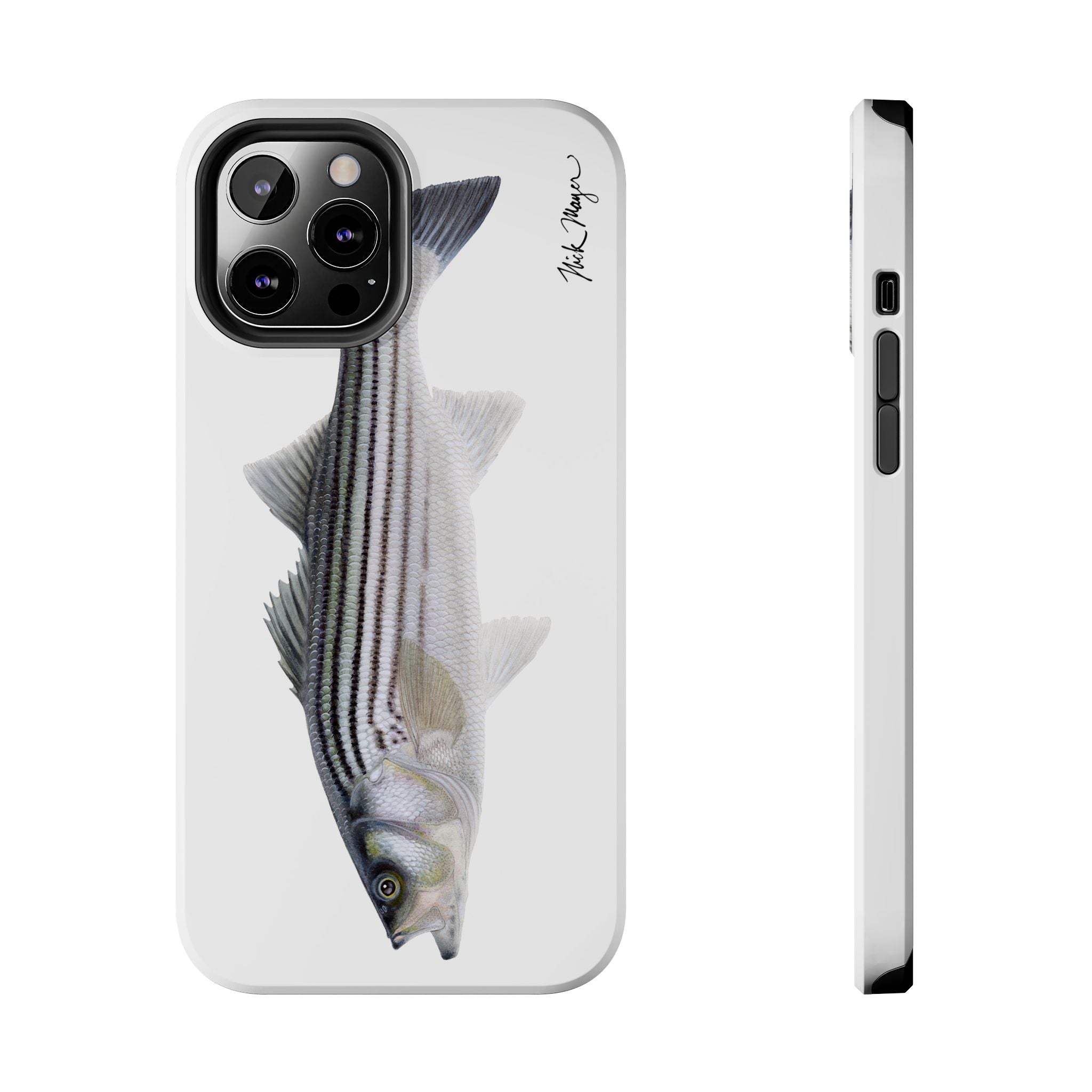 Schoolie Striper White Phone Case (iPhone)