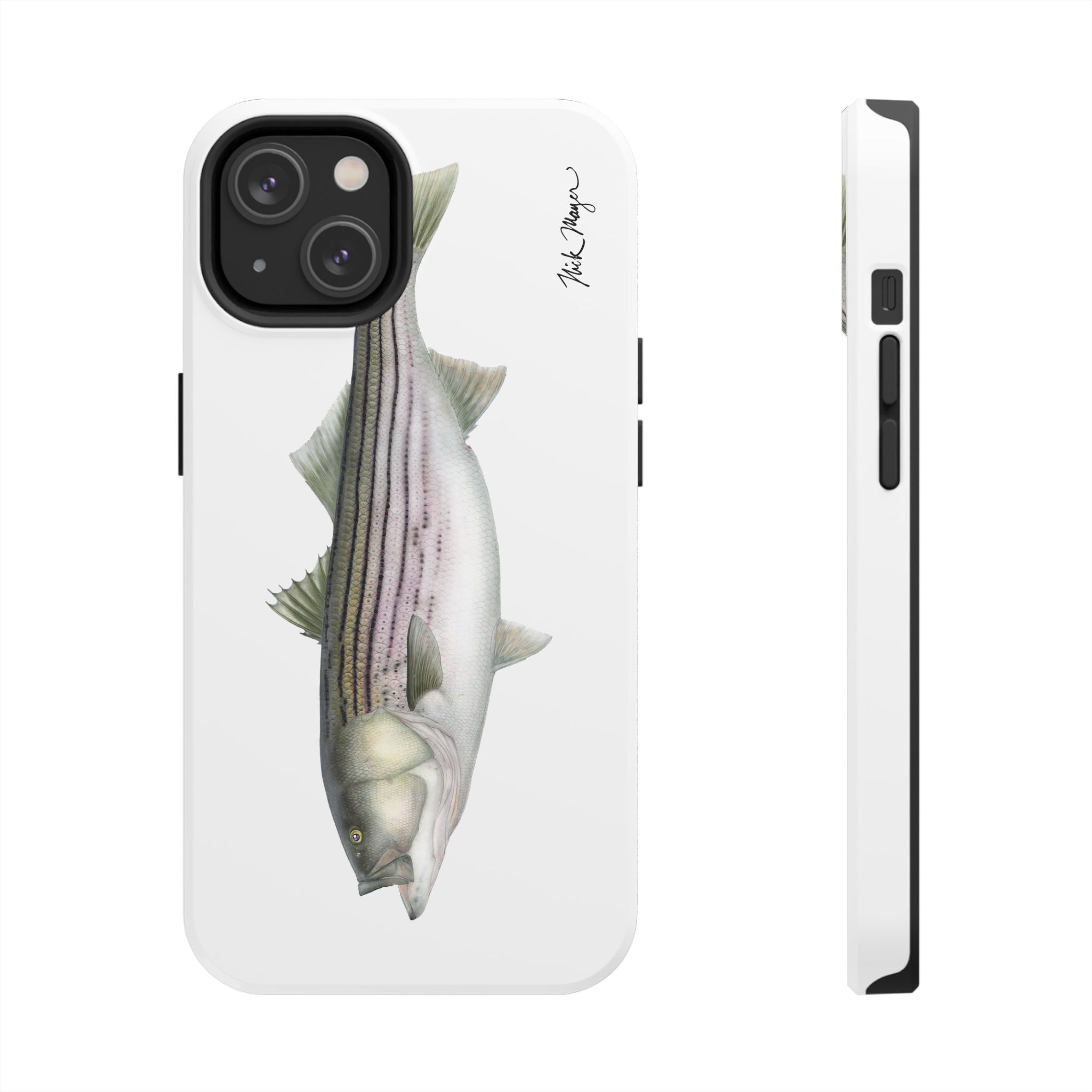 30 lb Striper White Phone Case (iPhone)