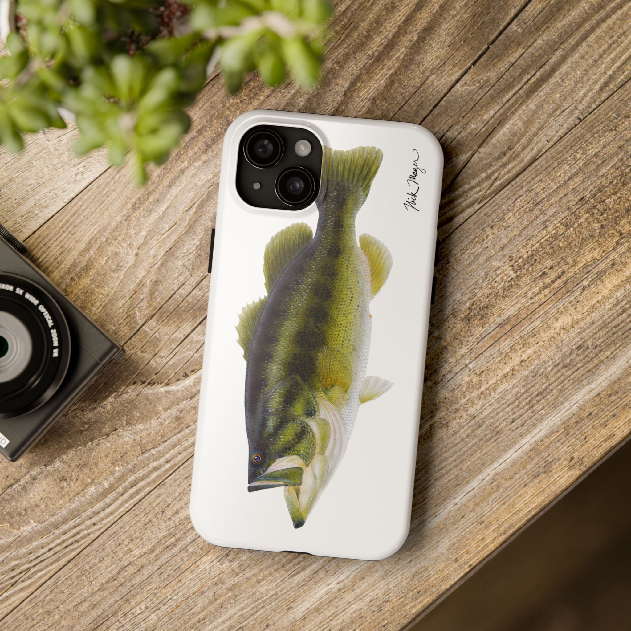 Largemouth Bass White Phone Case (iPhone)